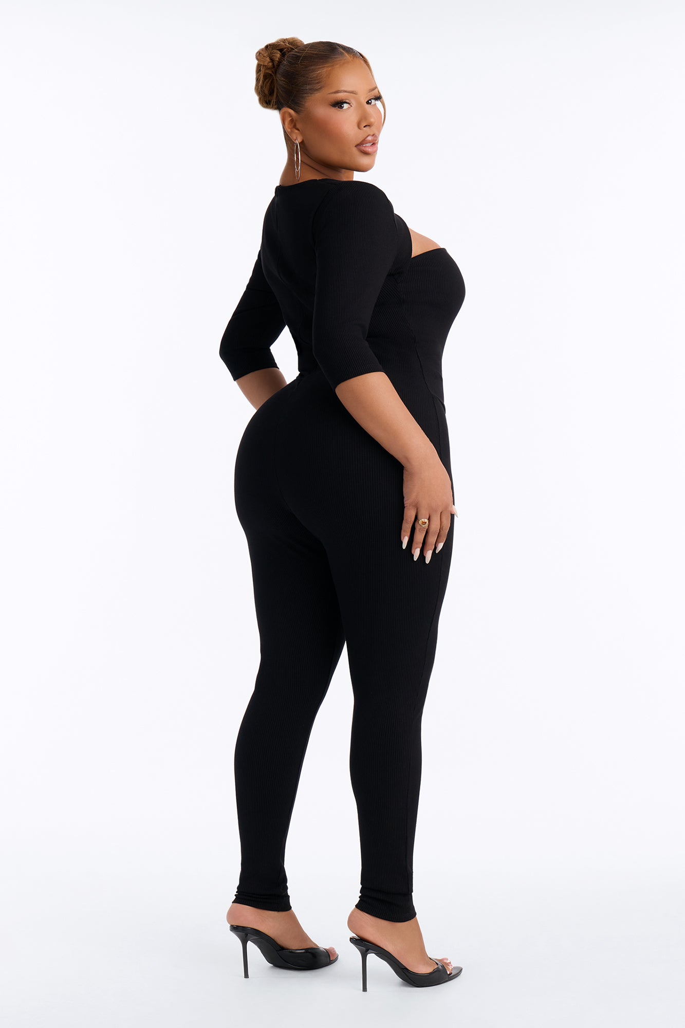 Alessia Snatched Jumpsuit - Black