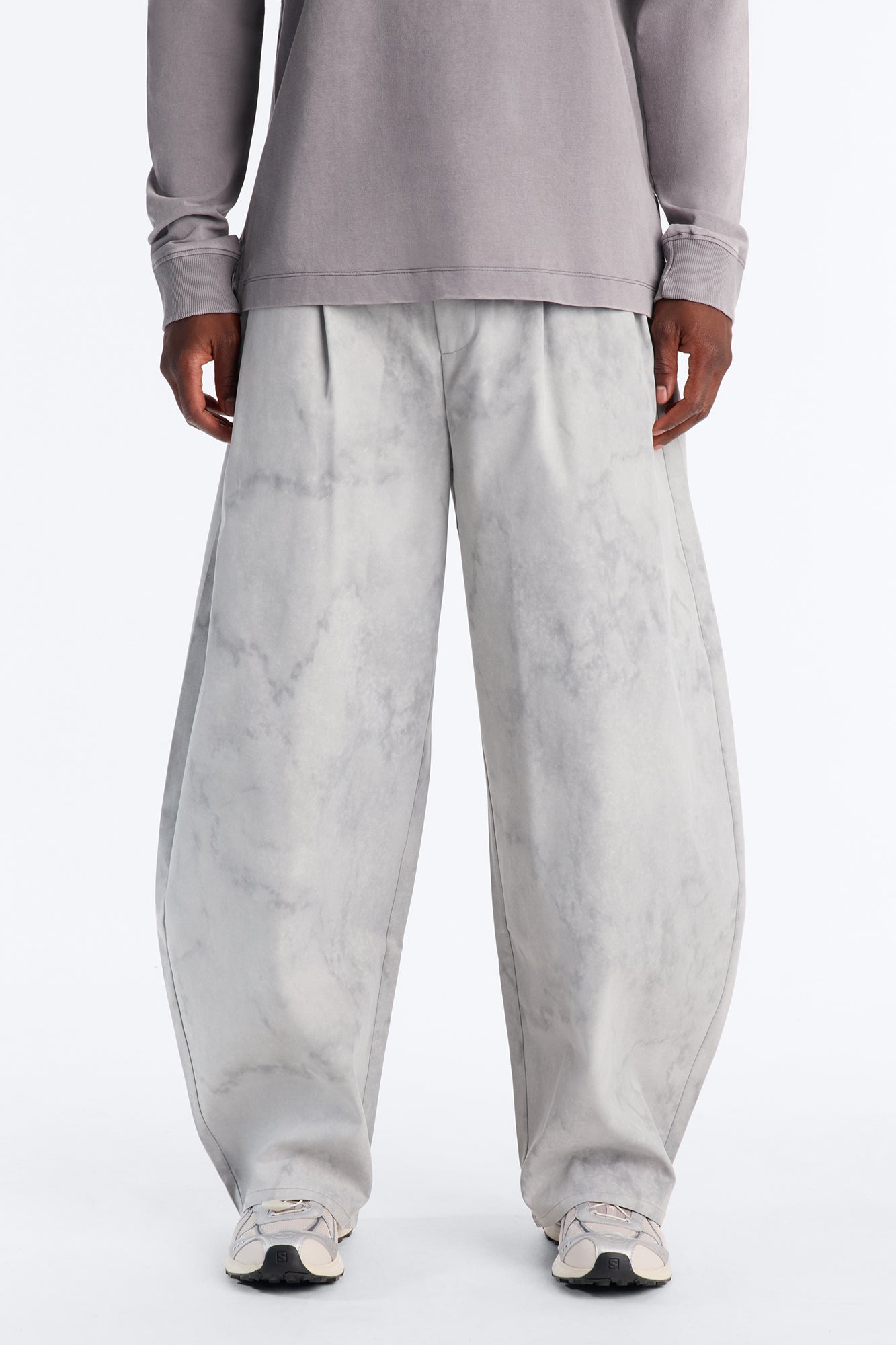 Modern Envoy Baggy Pleated Pant - Grey