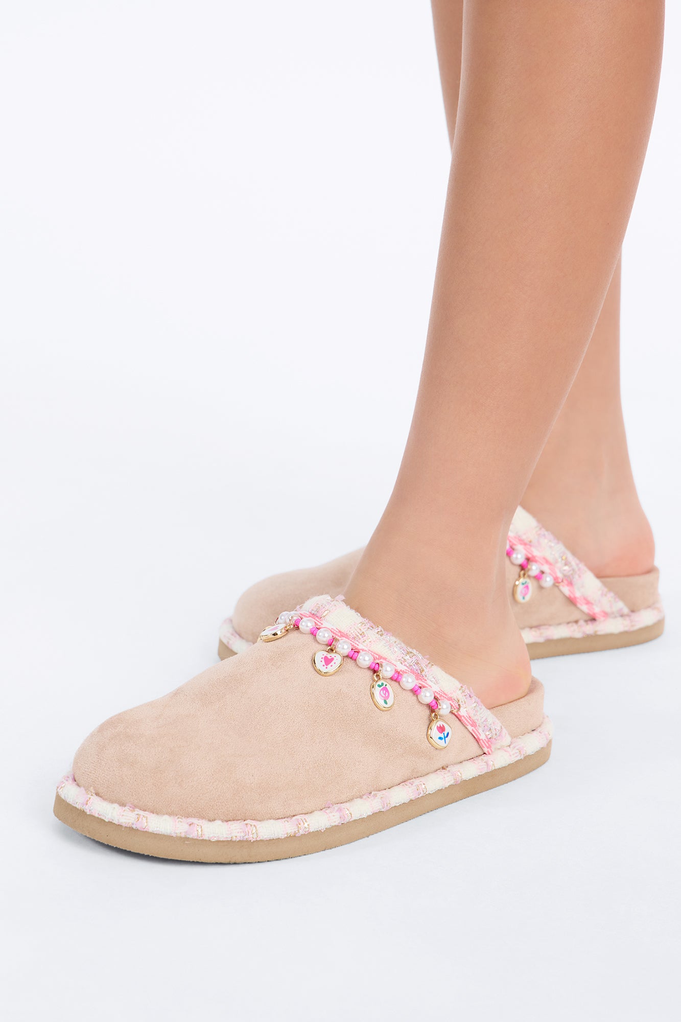 Mini Steve Madden Sleigh Clog Charm Slipper - Taupe