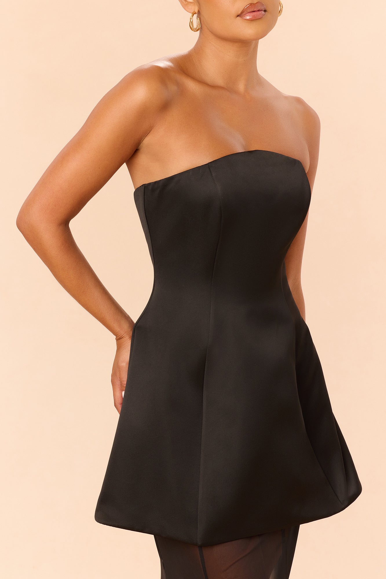 Gilded Muse Maxi Dress - Black