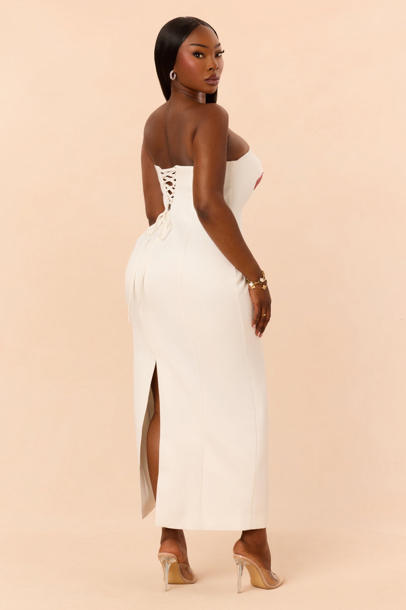 Sweet Talk Embroidered Maxi Dress - White/combo