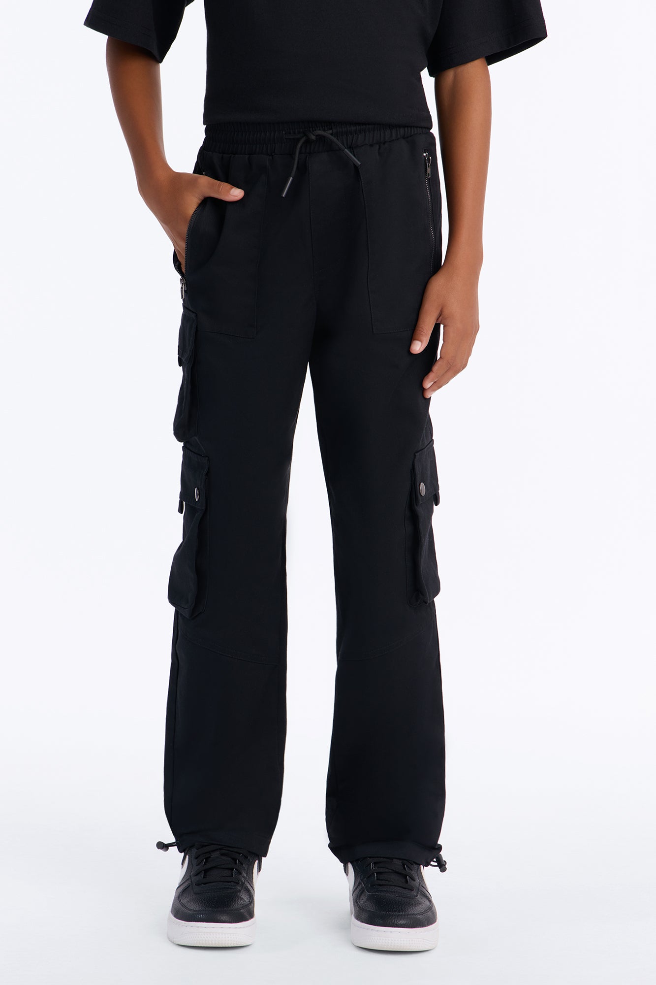 Mini Roaming Twill Cargo Pants - Black