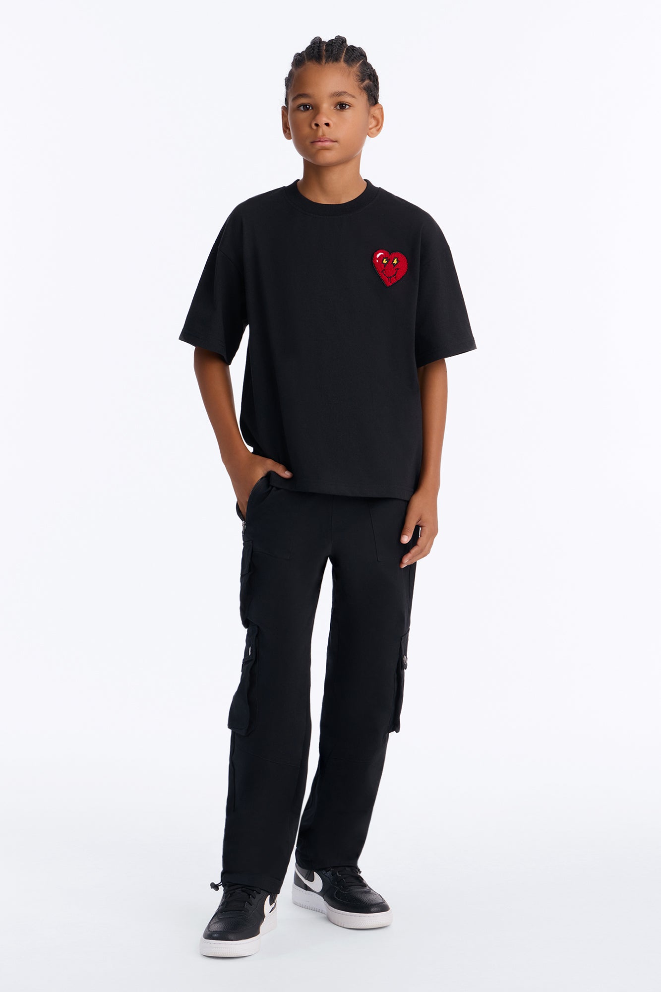 Mini Roaming Twill Cargo Pants - Black