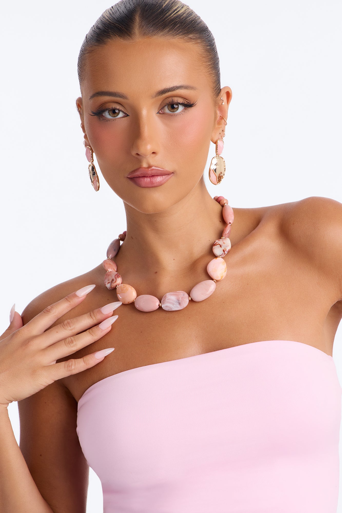 Sandy Retreat Necklace - Pink