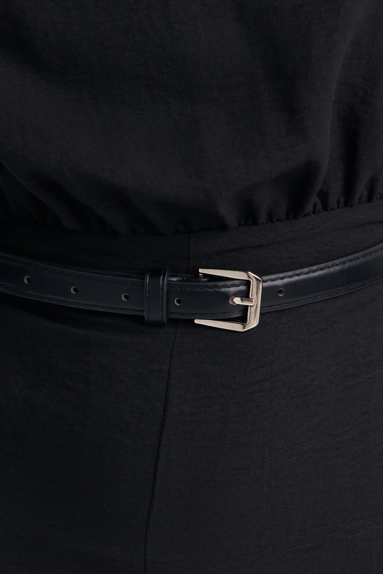 Amelia Belted Halter Jumpsuit - Black