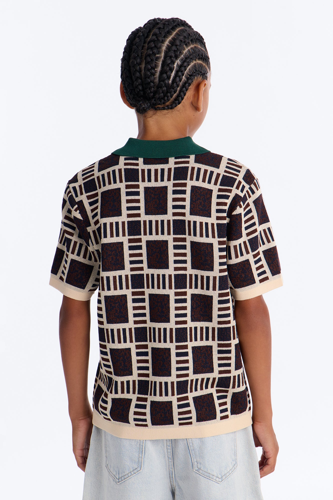 Mini Westbury Knit Polo - Brown