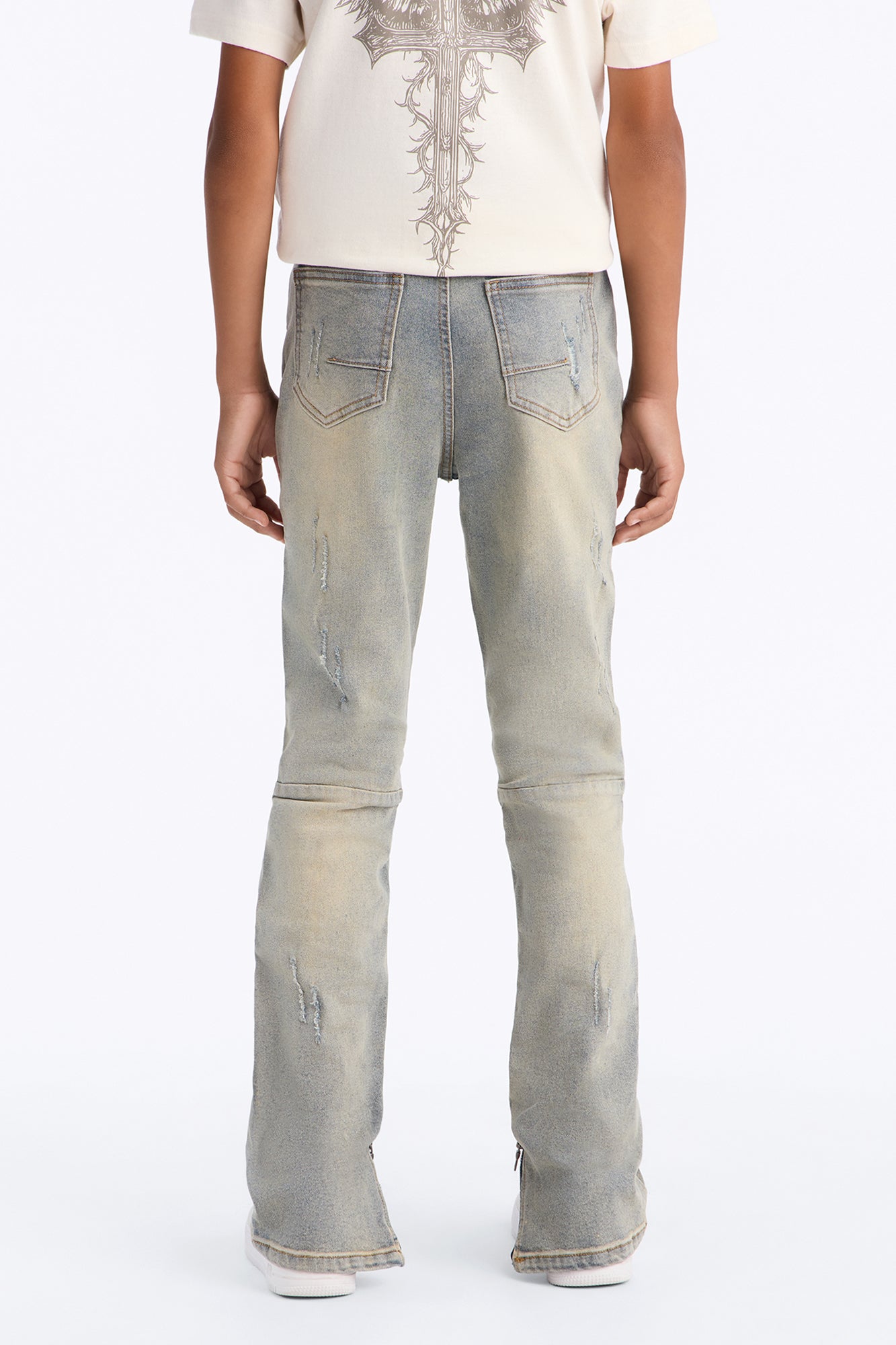 Mini Stay Positive Skinny Jean - Light Blue Wash
