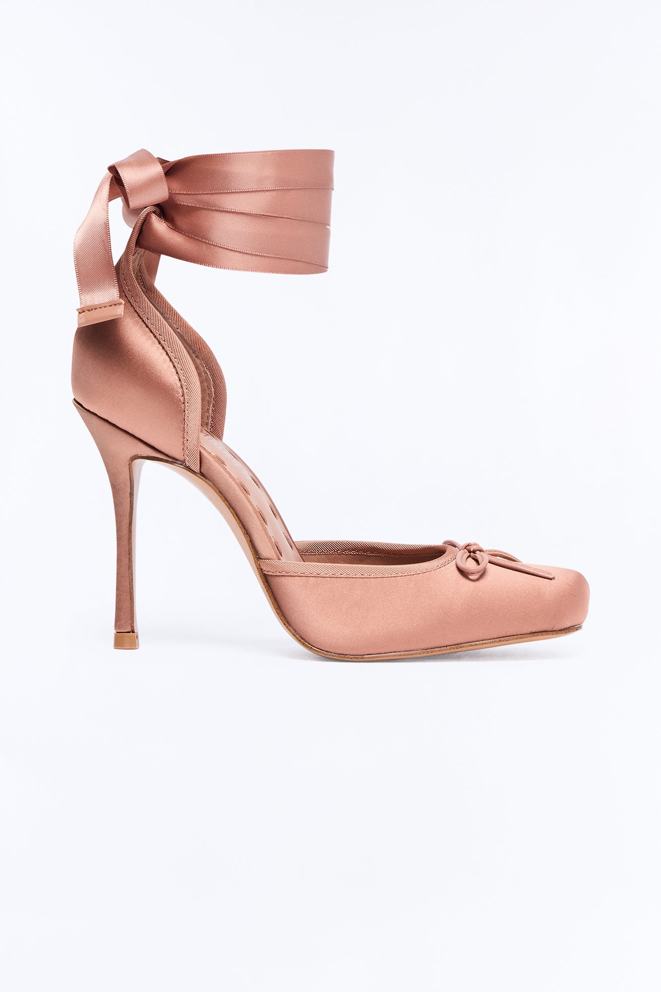 Steve Madden Larina Satin Pumps - Tan