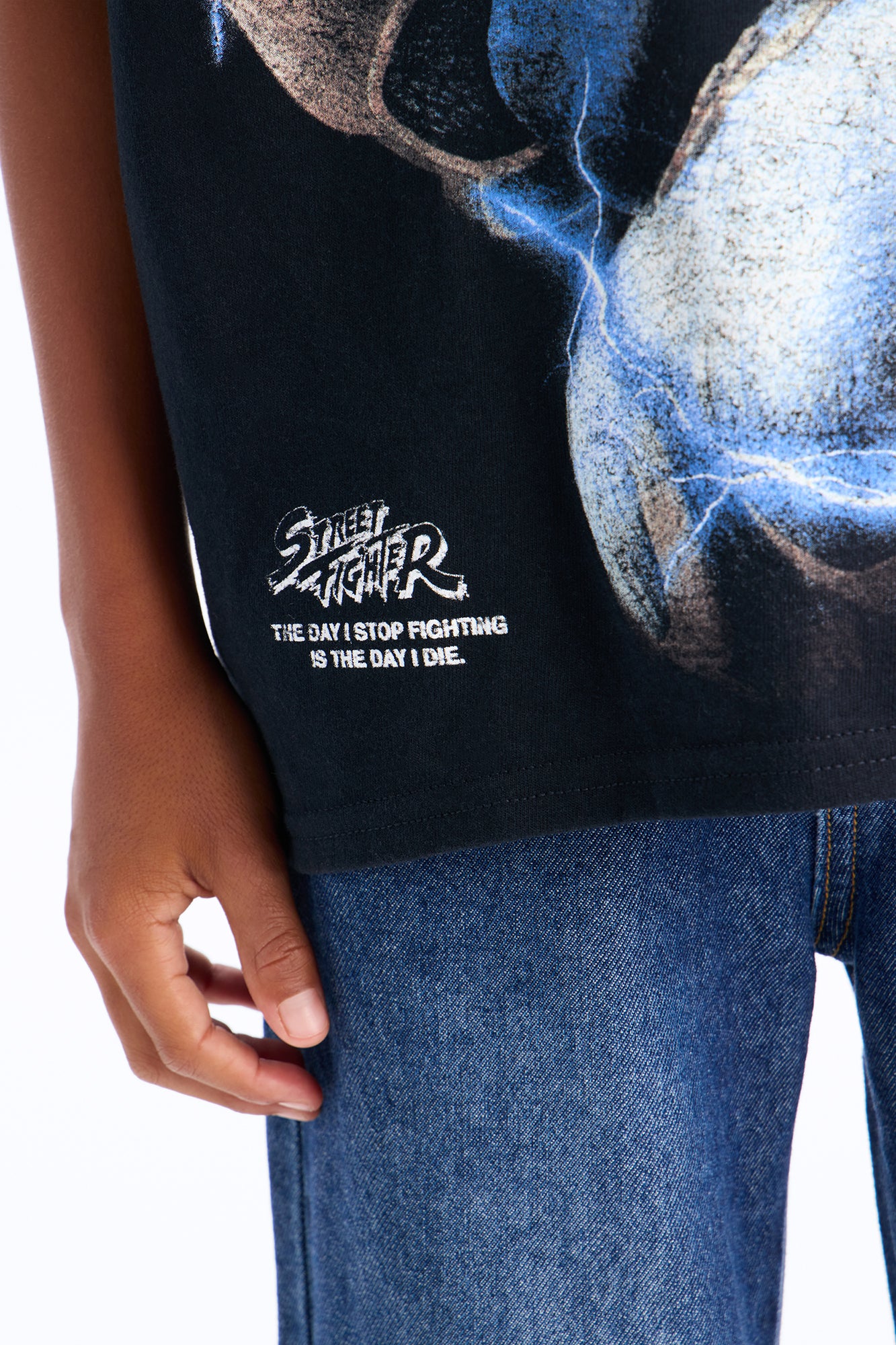 Mini Chun Li Short Sleeve Graphic Tee - Black/combo