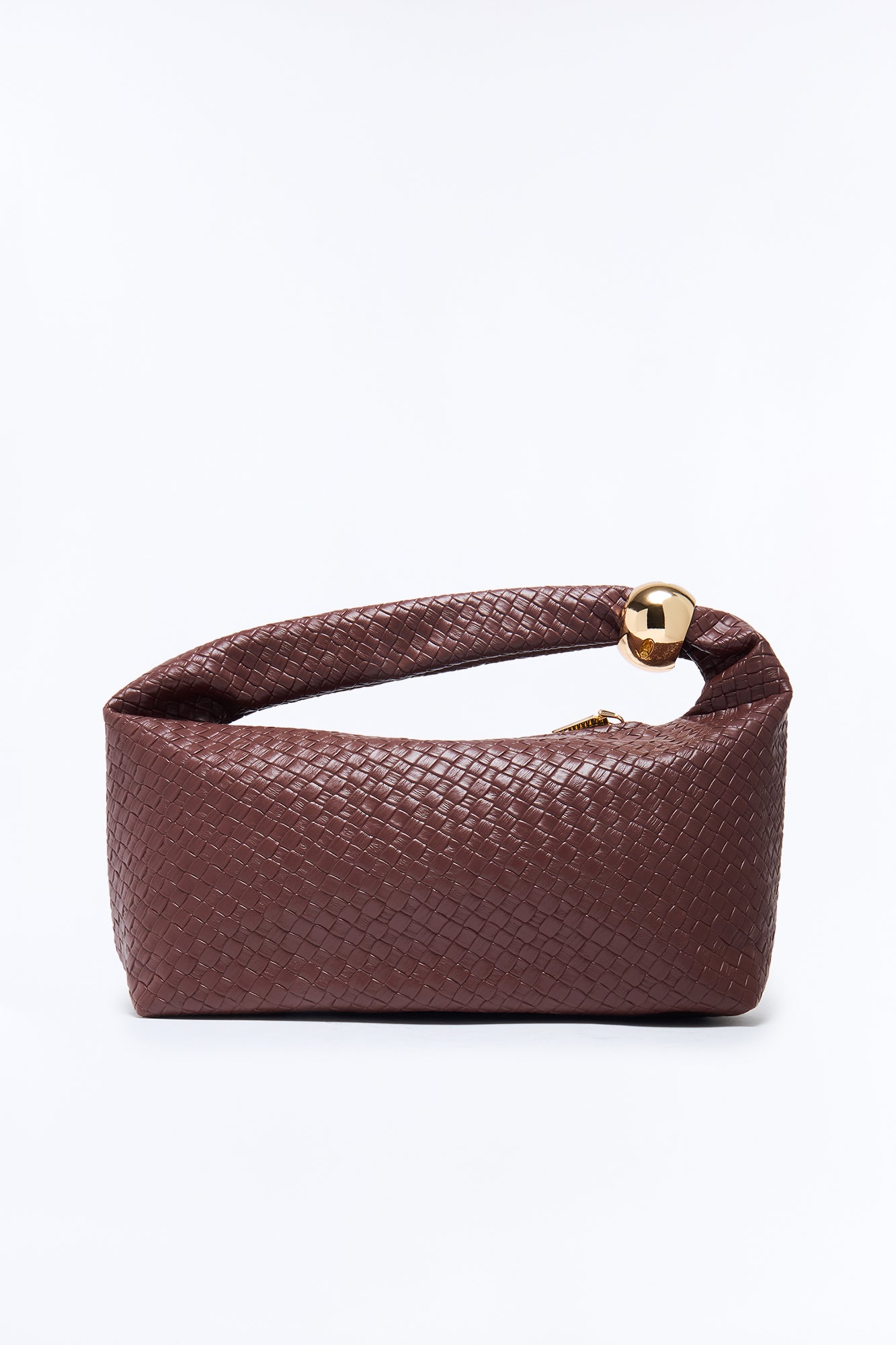 Sending Waves Faux Leather Shoulder Bag - Brown