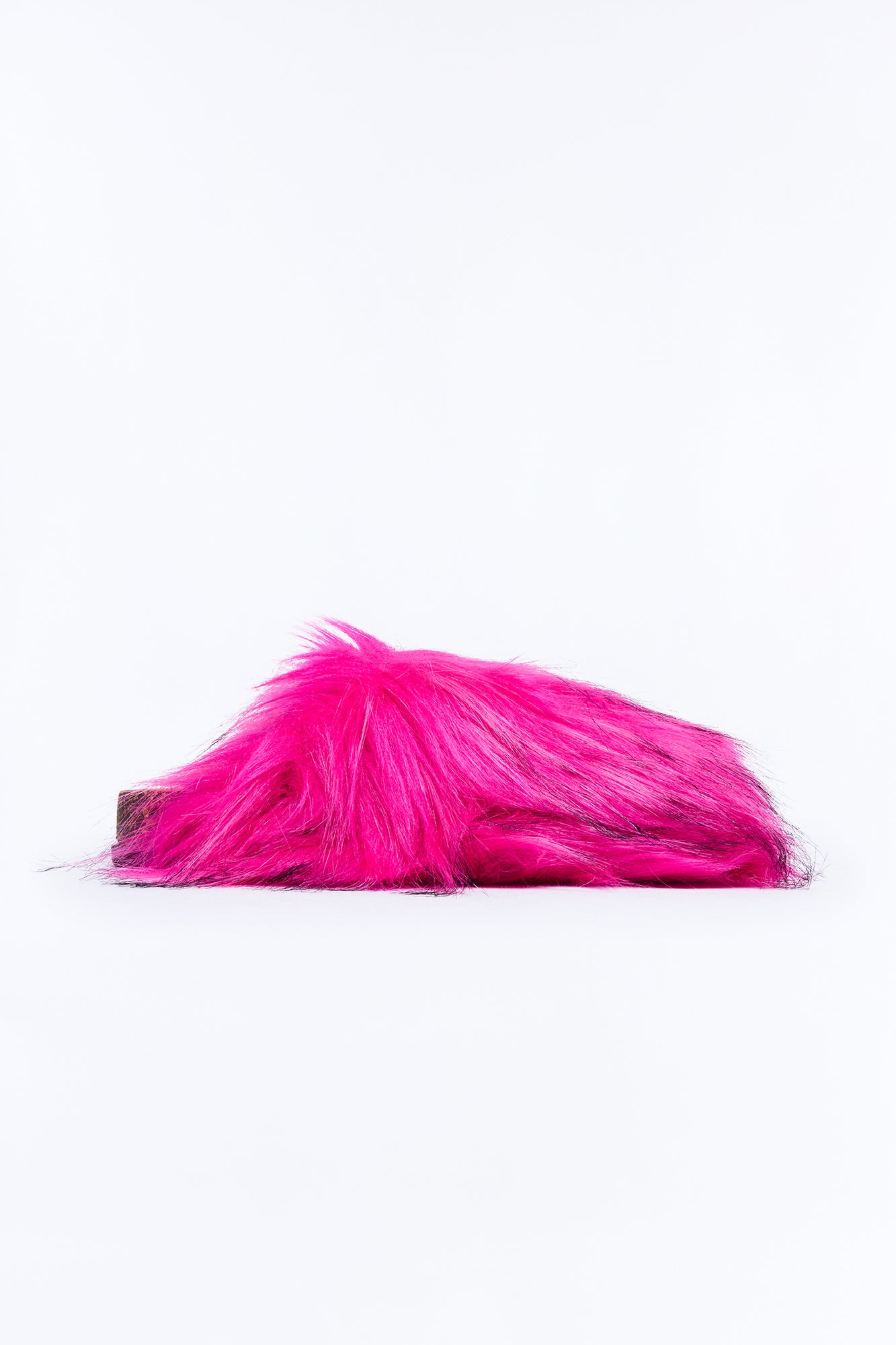 Mini Can't Miss It Faux Fur Slippers - Hot Pink
