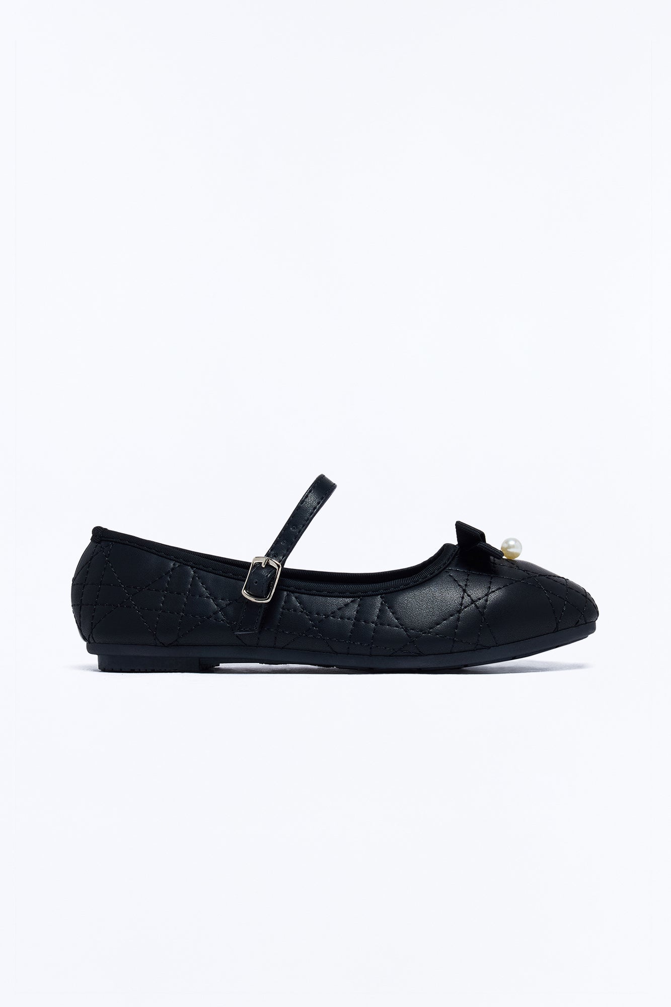 Maribel Pearl Flats - Black