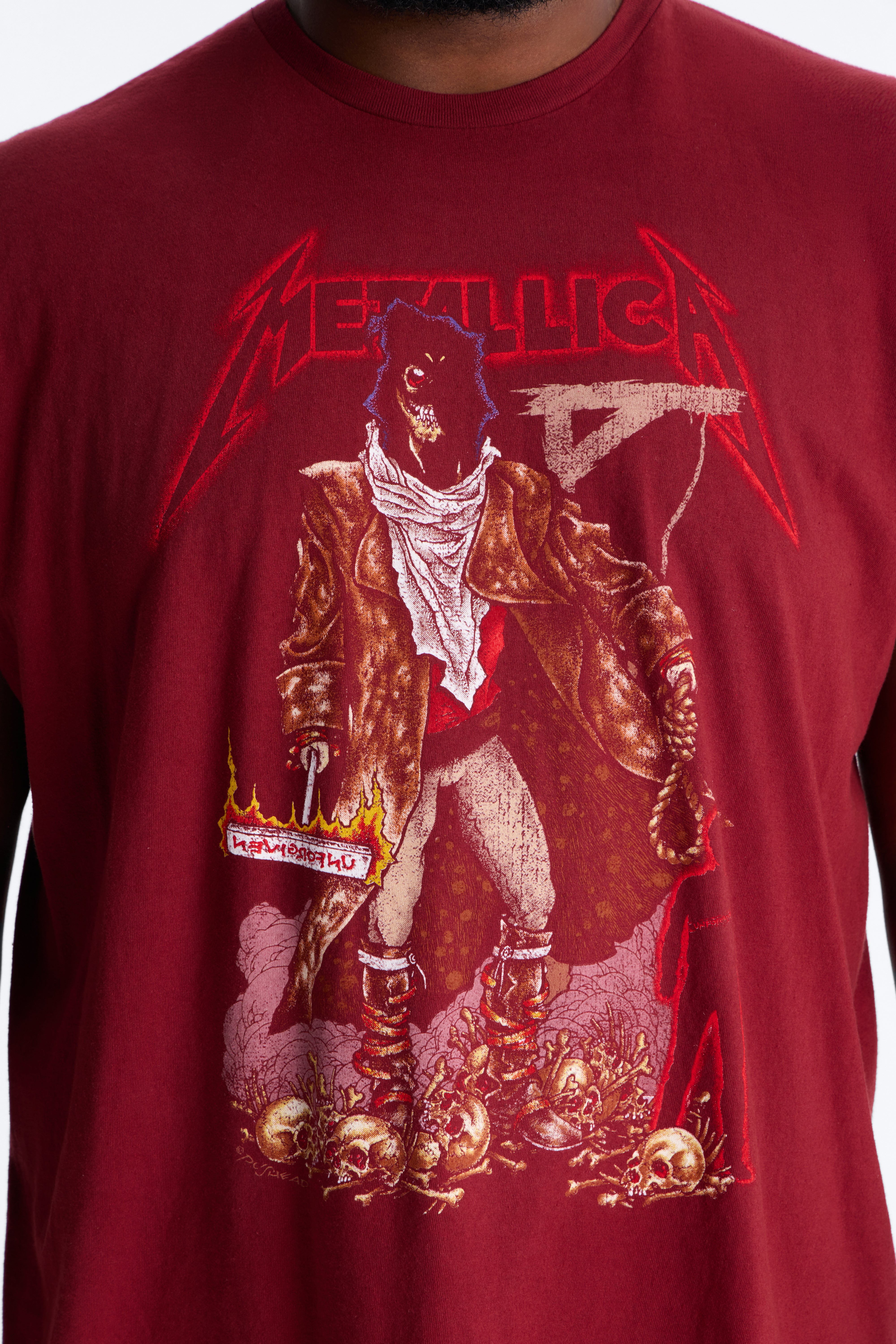 Metallica Unforgiven Executioner Vintage Muscle Tee - Red