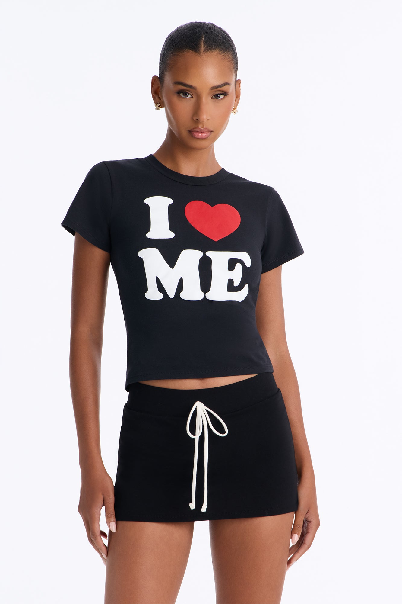 I Love Me Baby Tee - Black