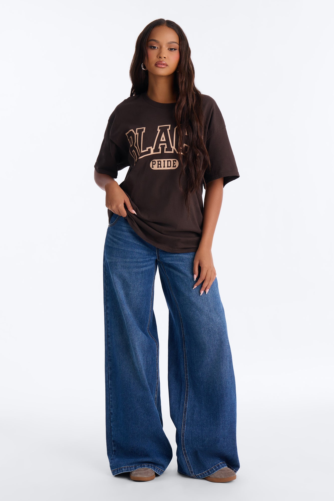 Black Pride Varsity Tee - Chocolate