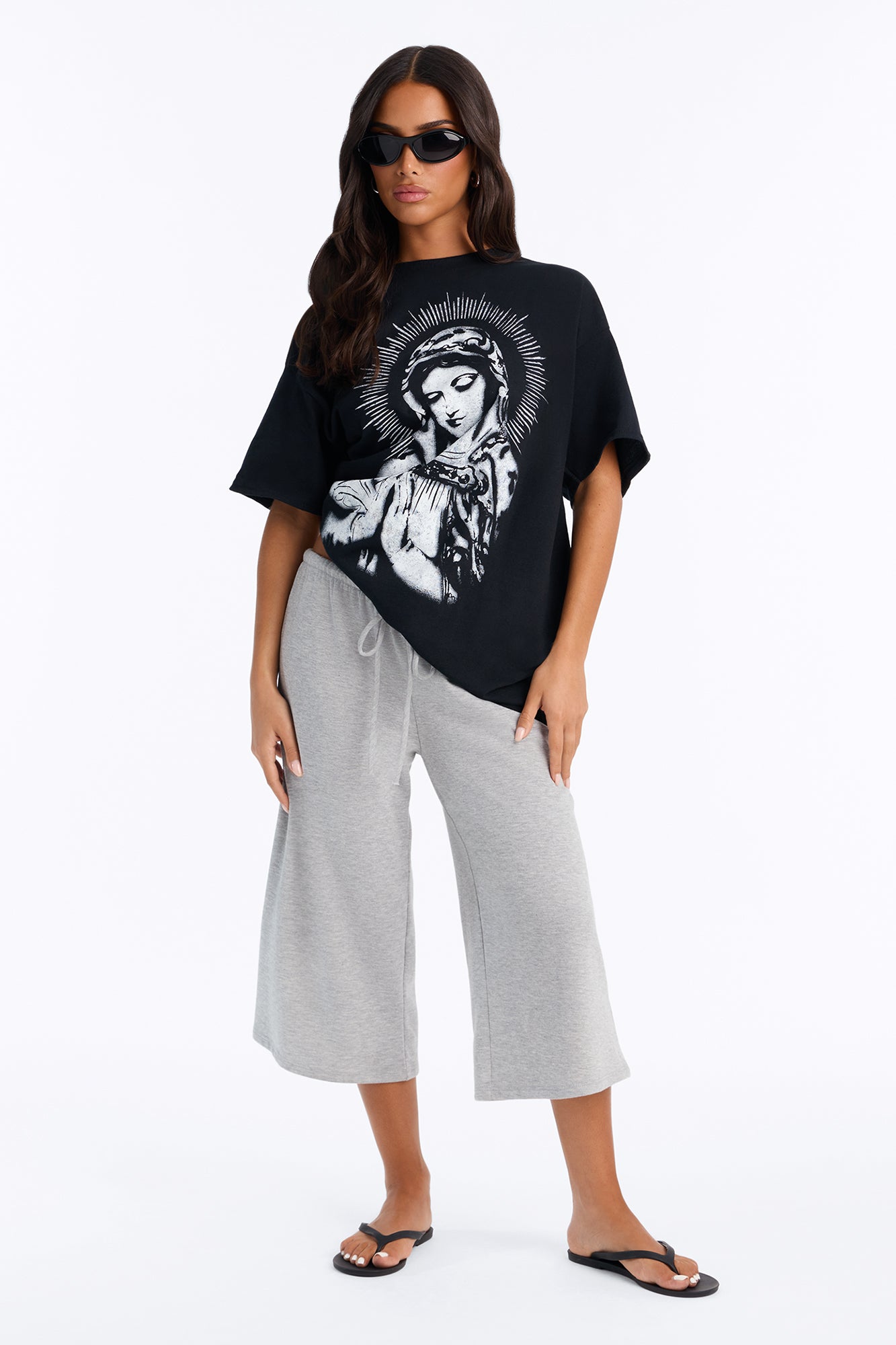 Sacred Saint Prayers Tee - Black
