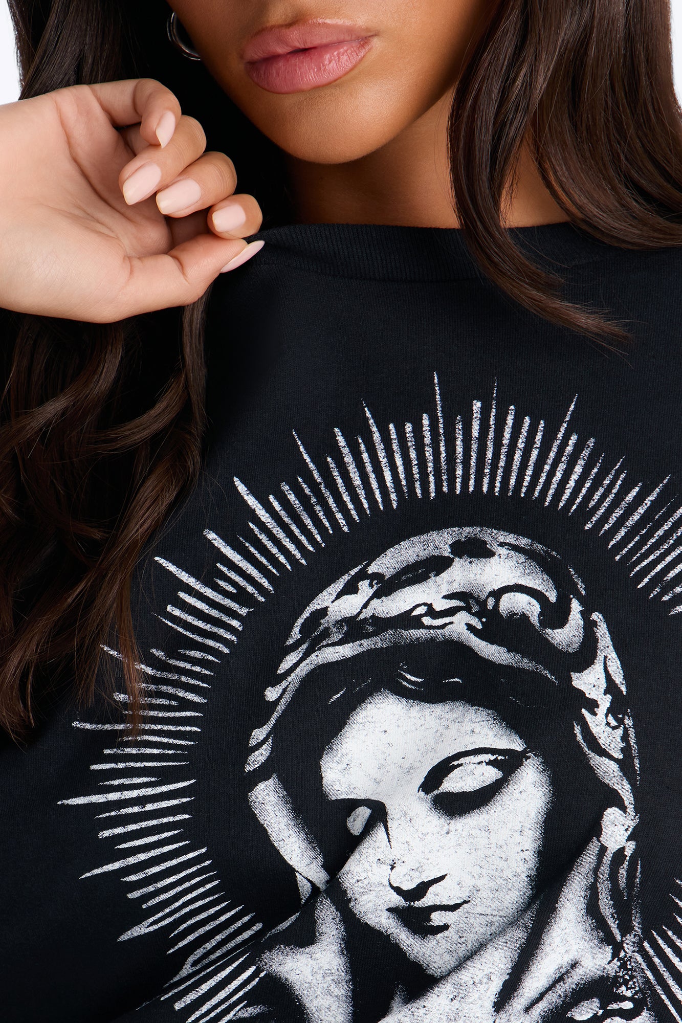 Sacred Saint Prayers Tee - Black