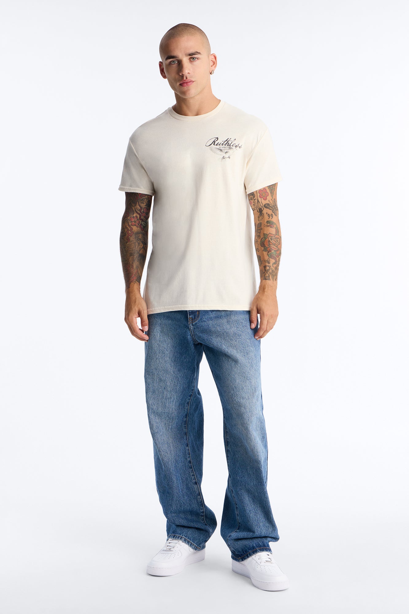 Ruthless No Mercy Given Short Sleeve Tee - Natural