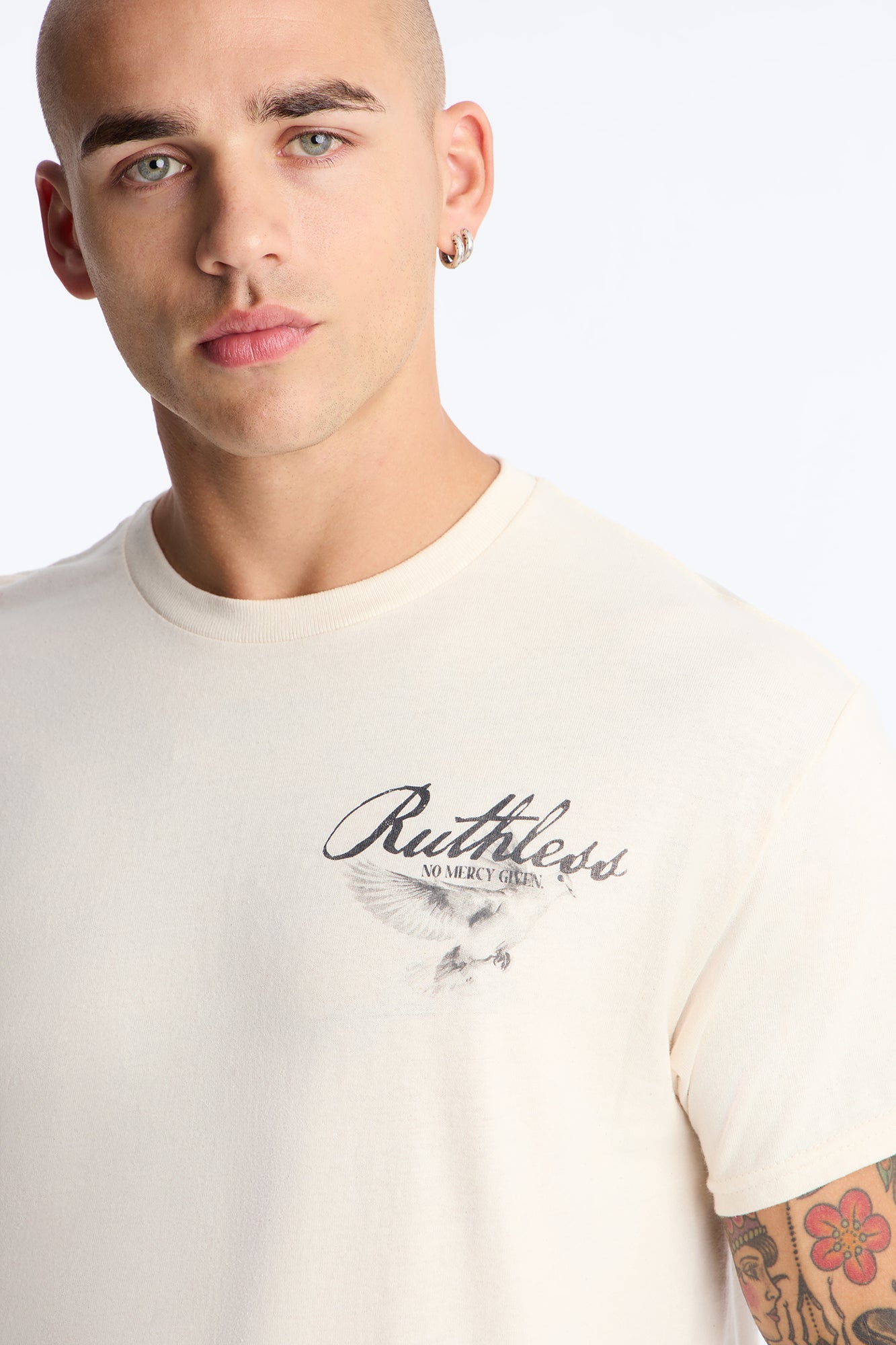 Ruthless No Mercy Given Short Sleeve Tee - Natural