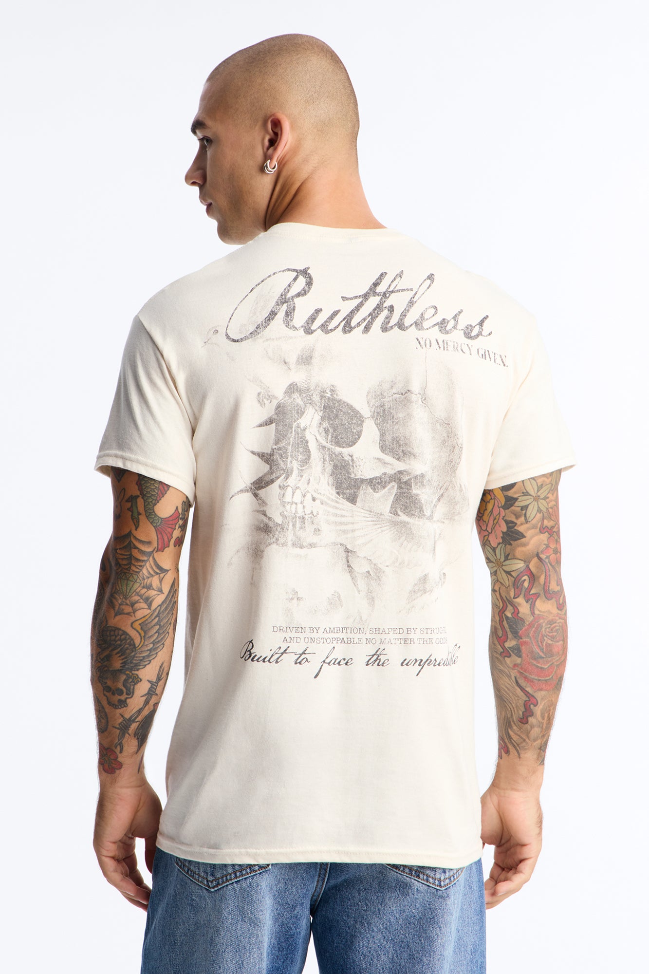 Ruthless No Mercy Given Short Sleeve Tee - Natural