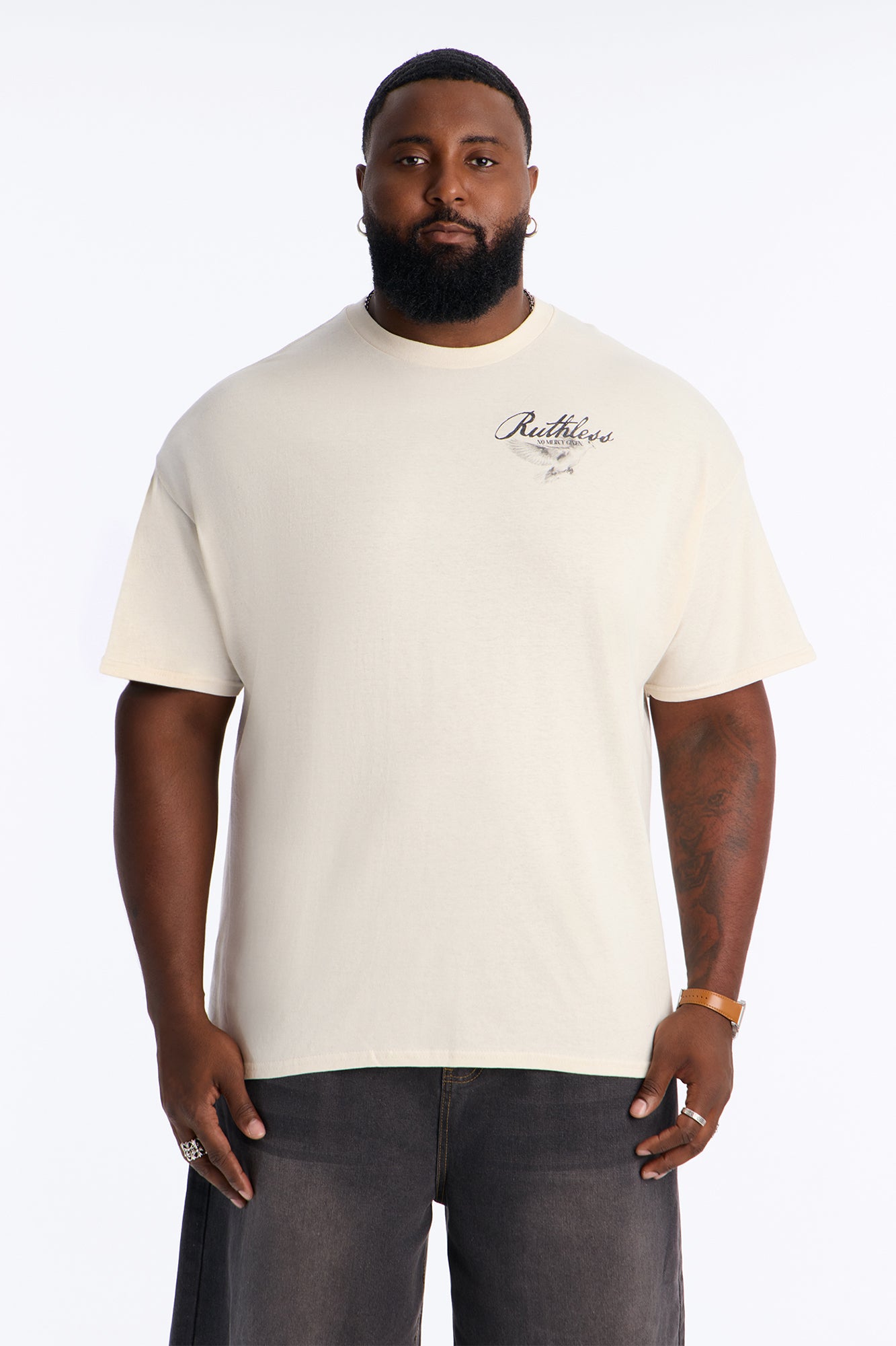 Ruthless No Mercy Given Short Sleeve Tee - Natural