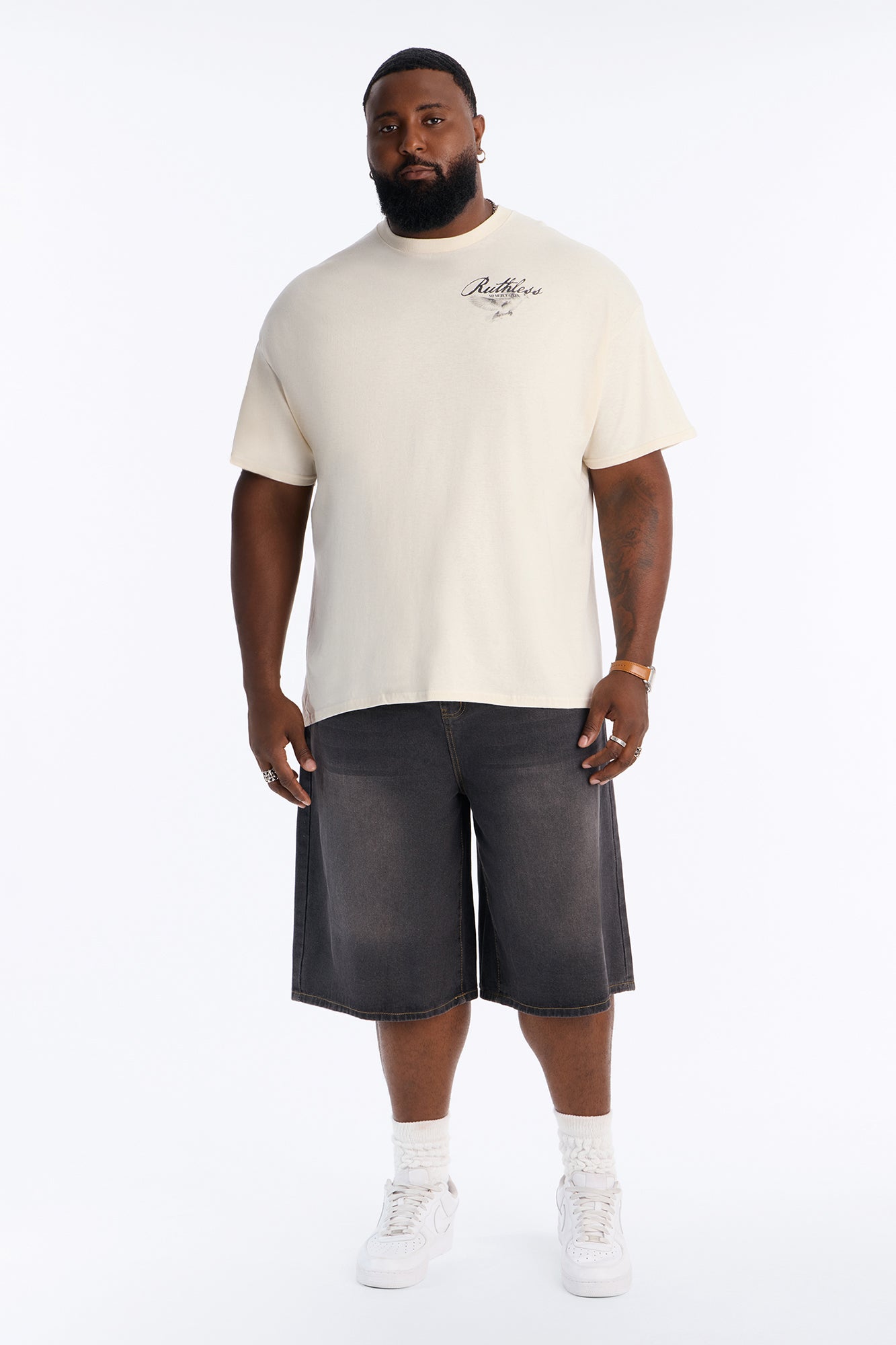 Ruthless No Mercy Given Short Sleeve Tee - Natural