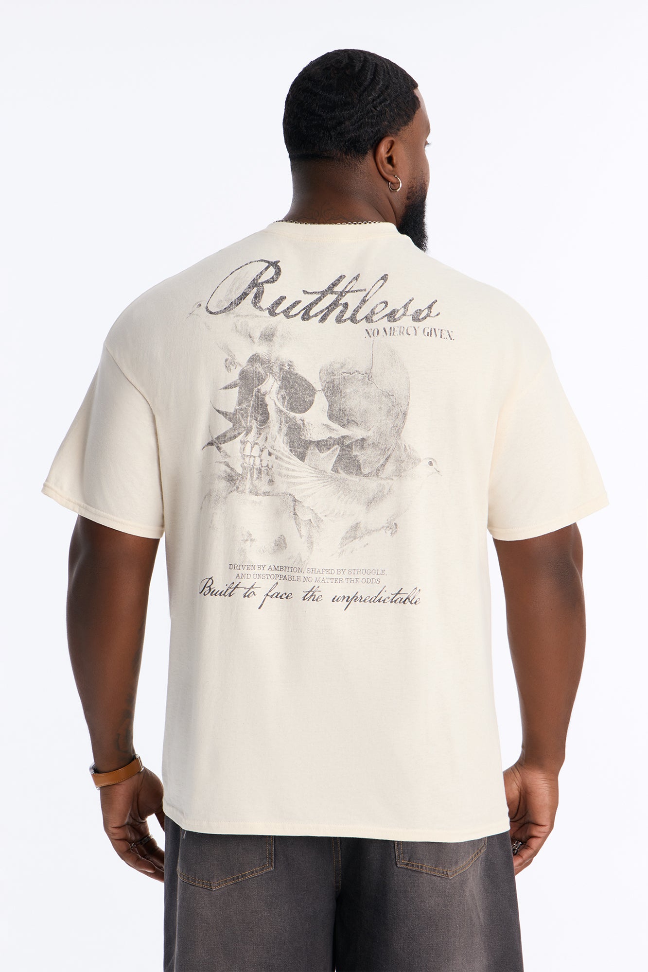 Ruthless No Mercy Given Short Sleeve Tee - Natural