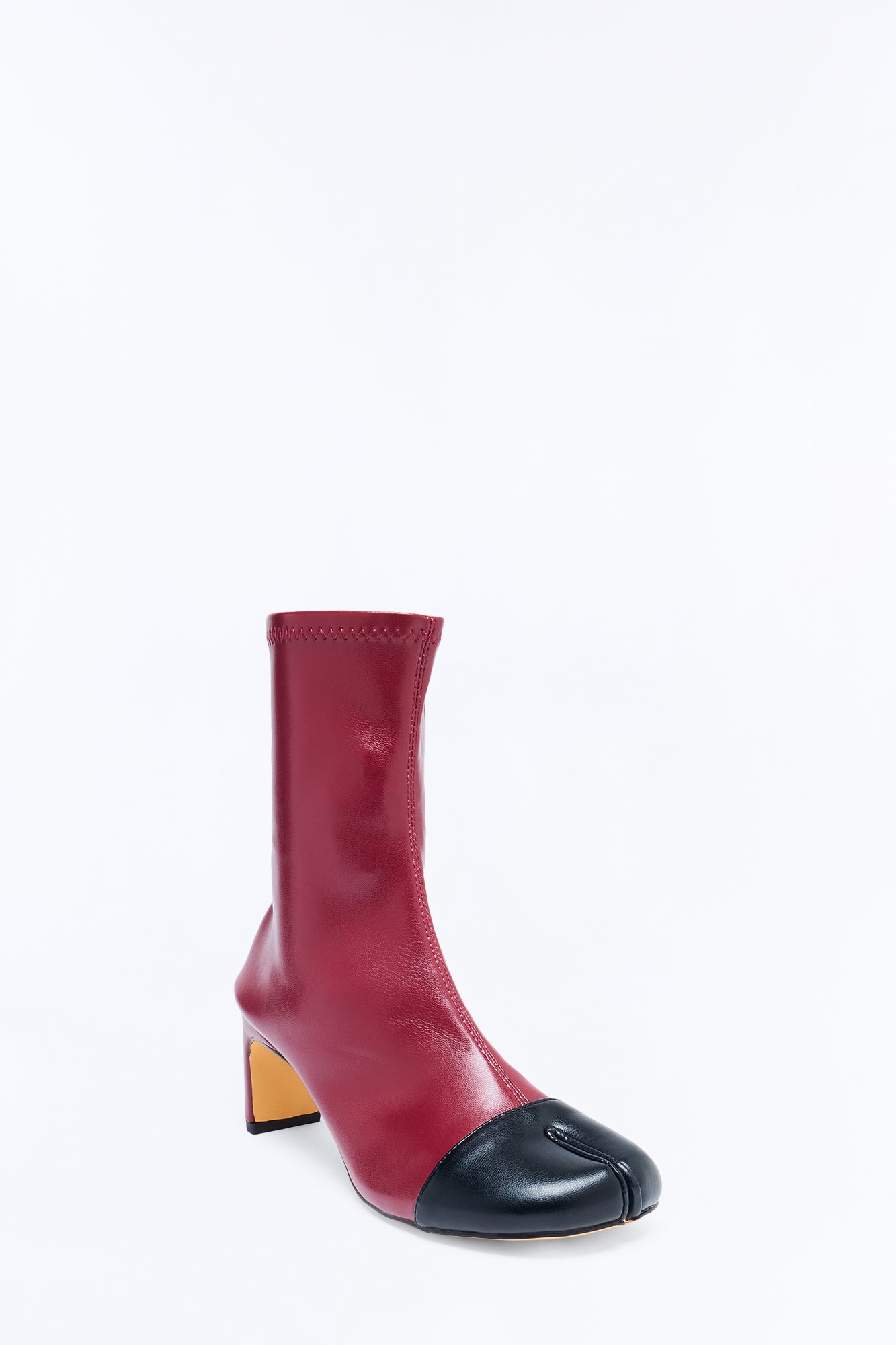More Kicks Tabi Booties - Burgundy