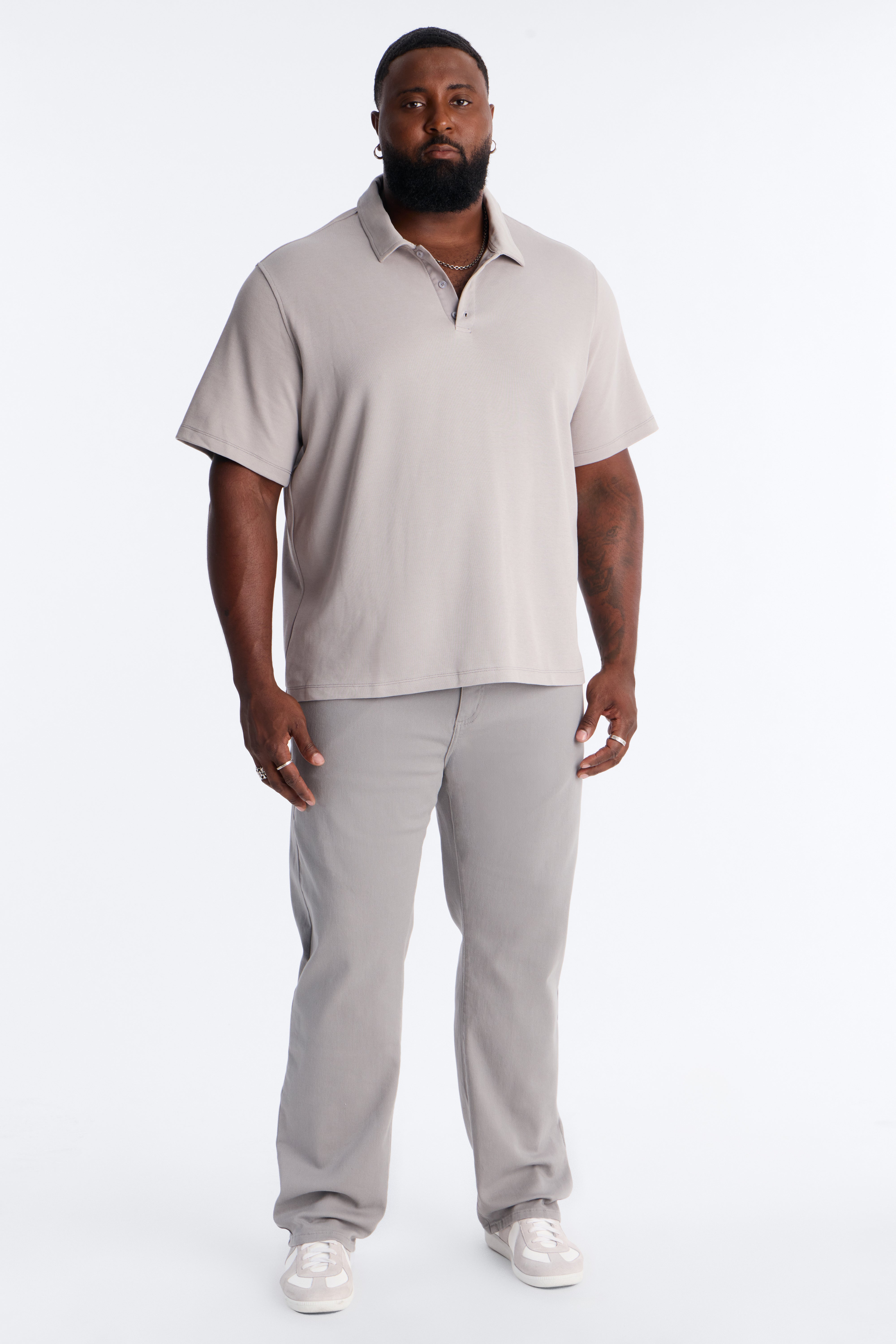 Mike Straight Taper Jeans - Grey