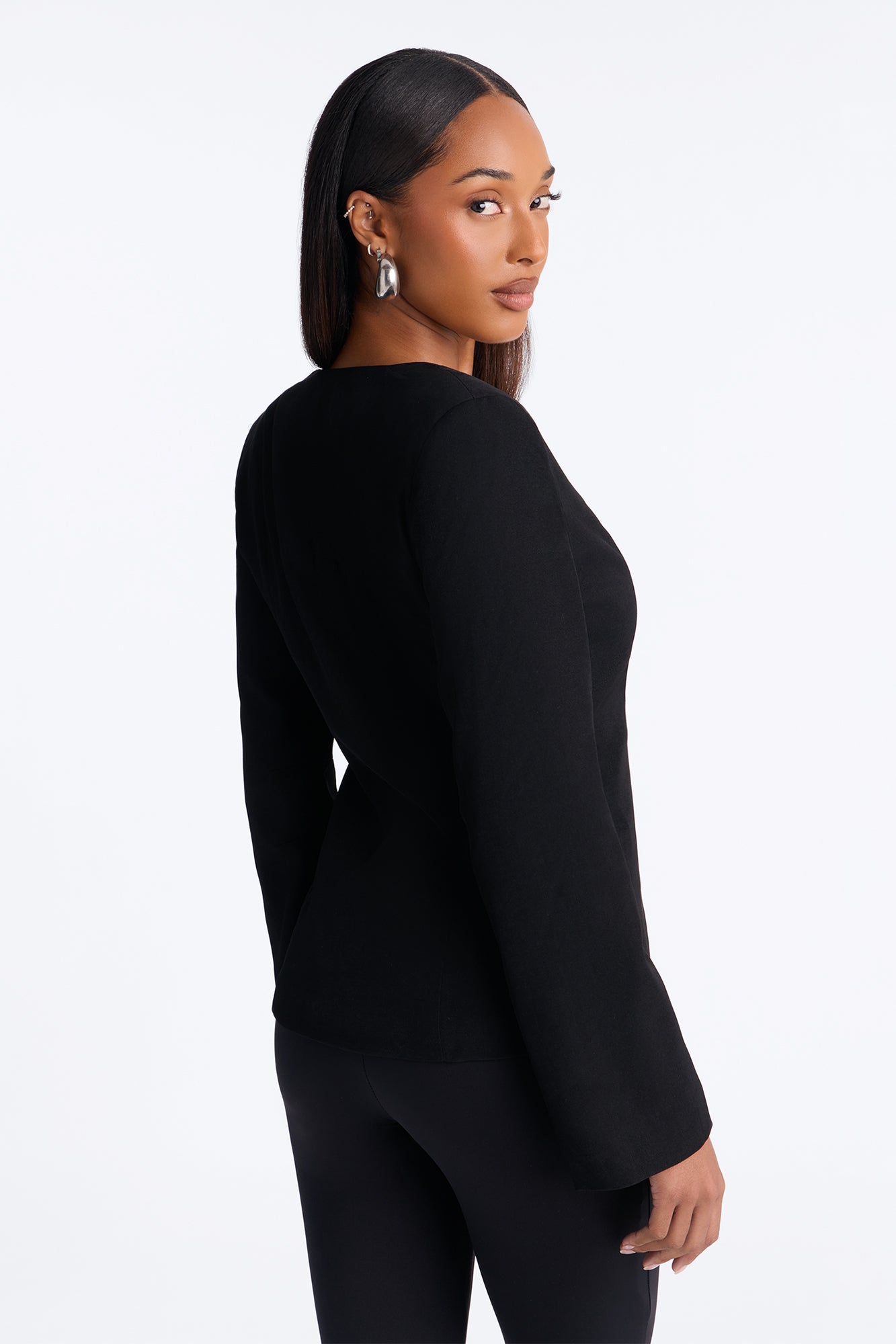 Renata Fitted Blazer - Black