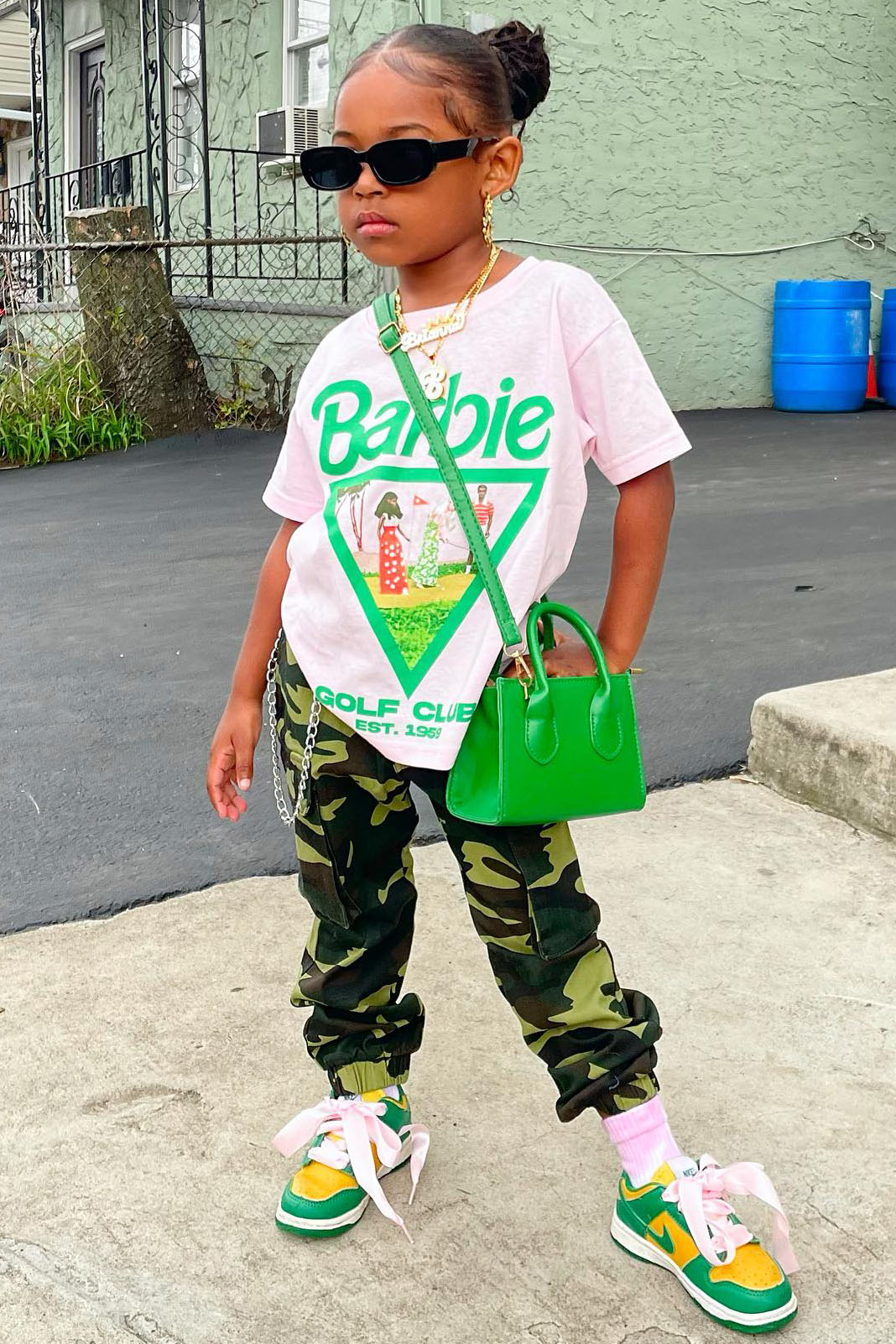 Mini Arya Cargo Joggers - Camouflage