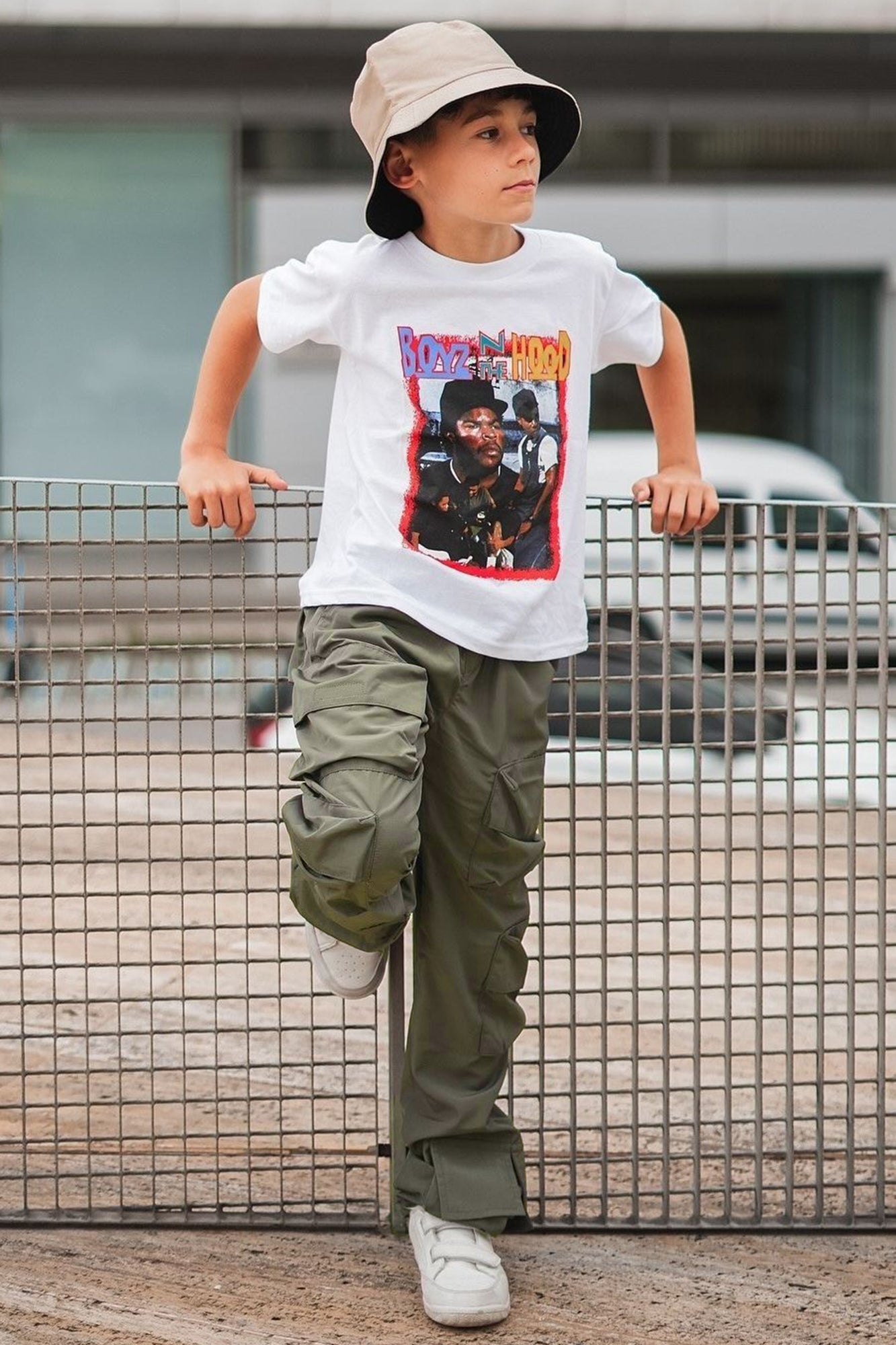 Mini Boyz N The Hood South Central Tee - White/combo
