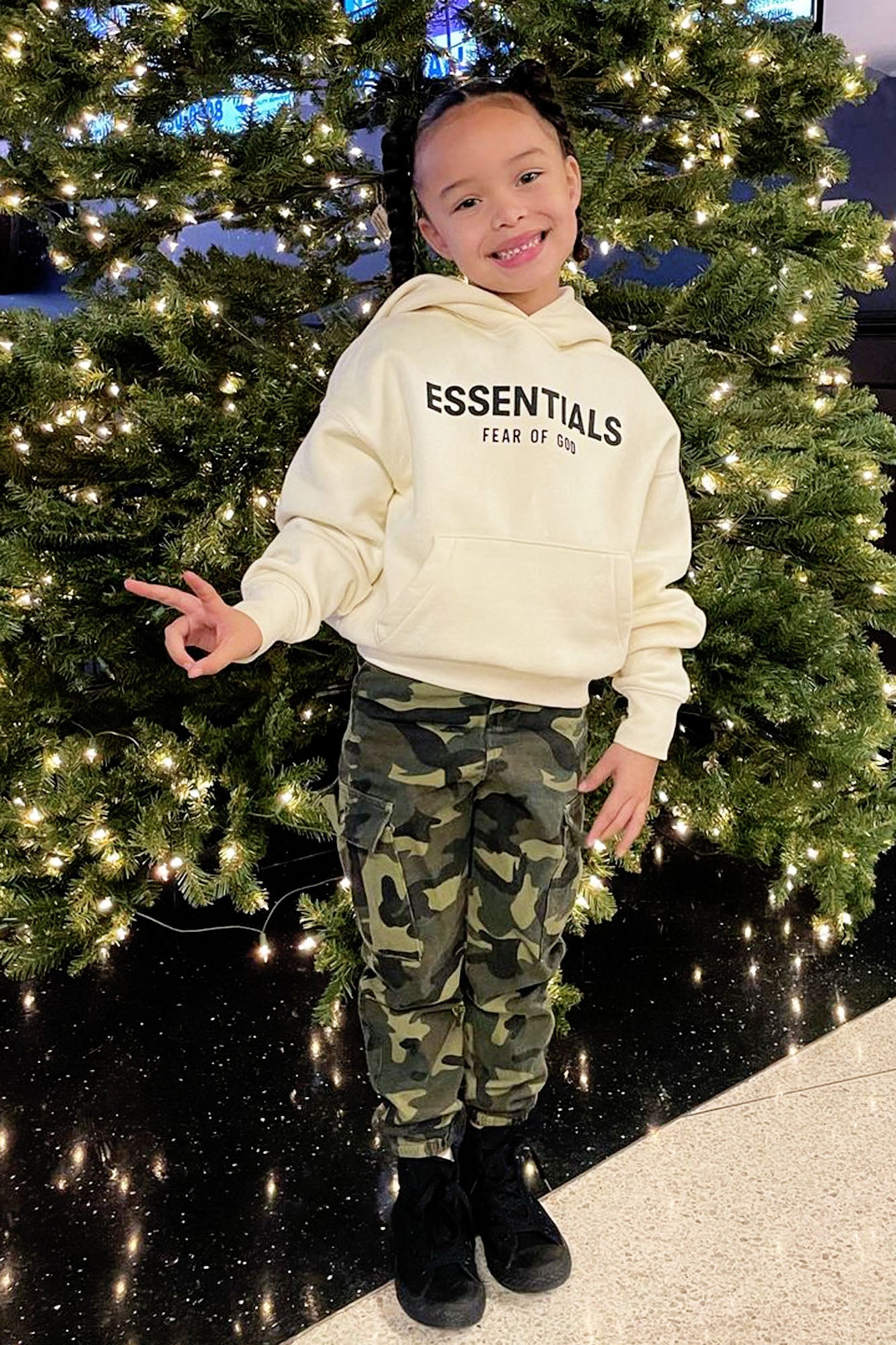 Mini Cadet Kim Oversized Camo Pants - Camouflage