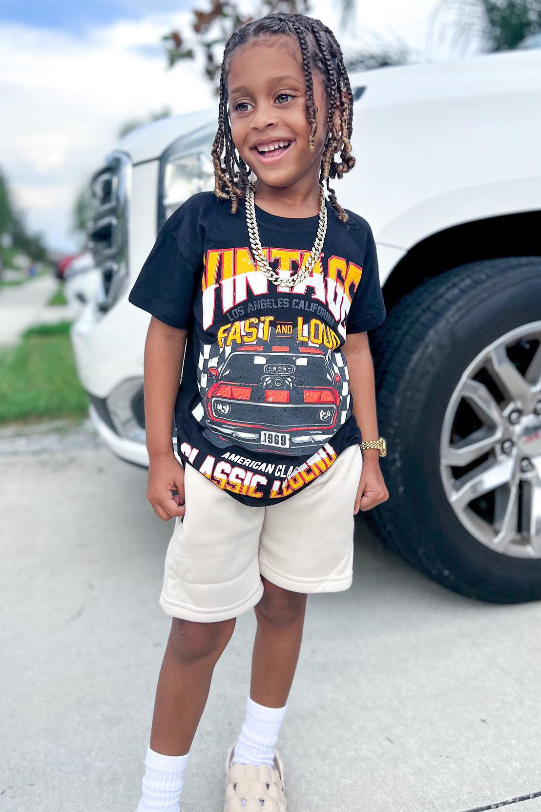 Mini Fast And Loud Short Sleeve Tee - Black