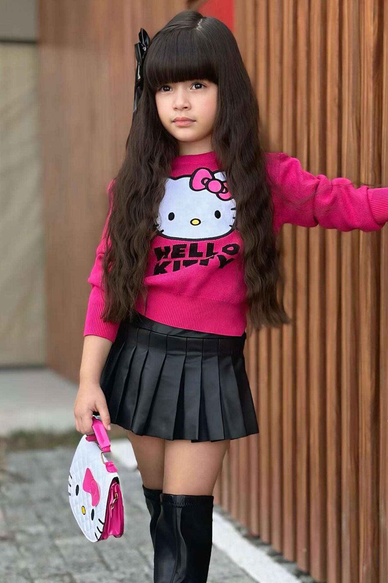 Mini Hello Kitty Sweater - Pink/combo