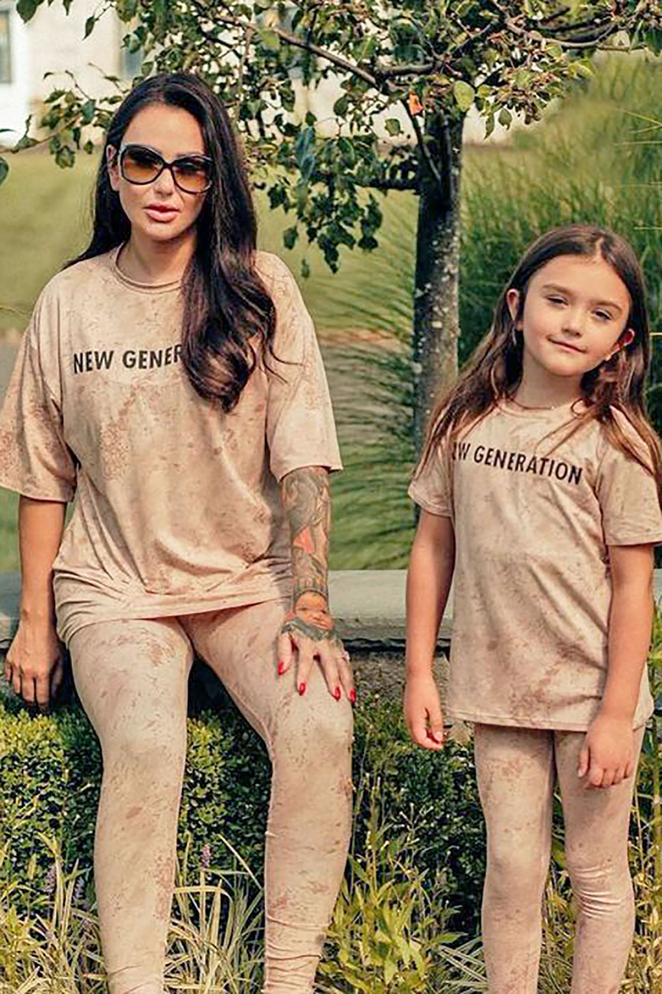 Mini New Generation Legging Set - Taupe