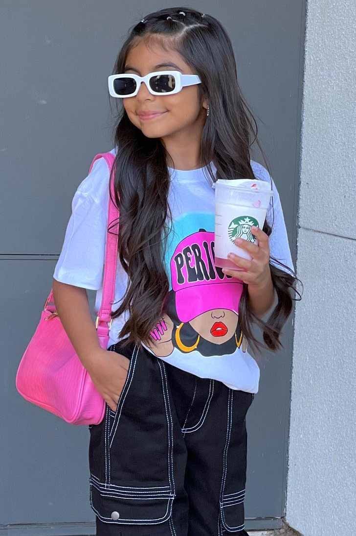 Mini Periodt Queen Short Sleeve Tee - White