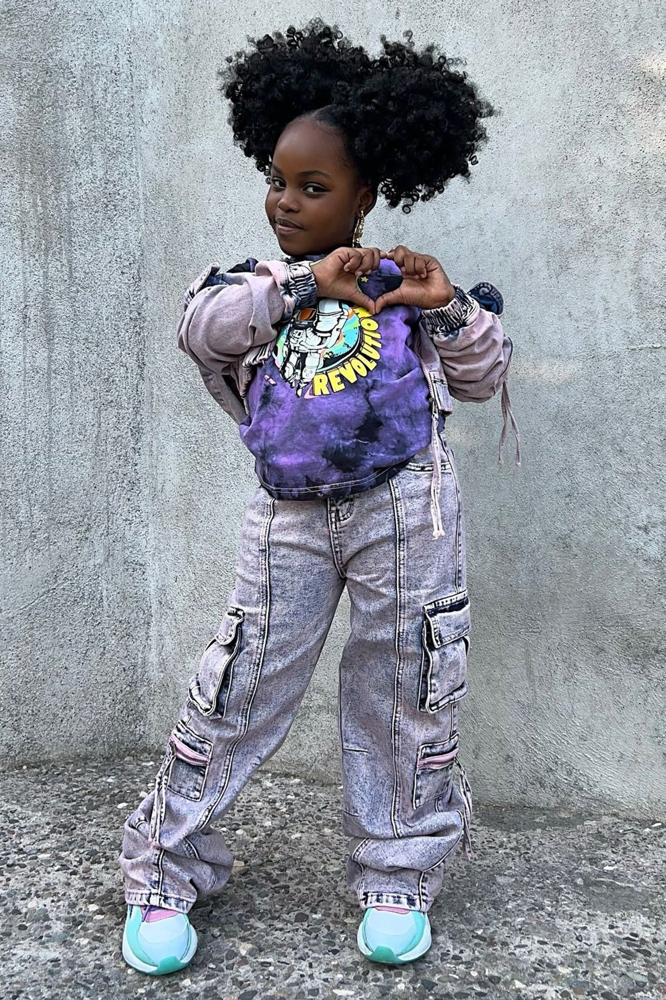 Mini So Different Cargo Jean - Pink