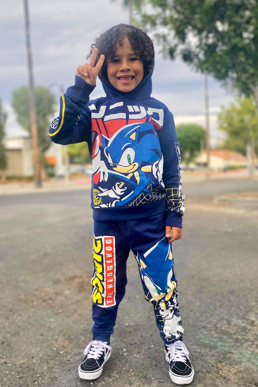 Mini Sonic The Hedgehog Jogger Set - Navy