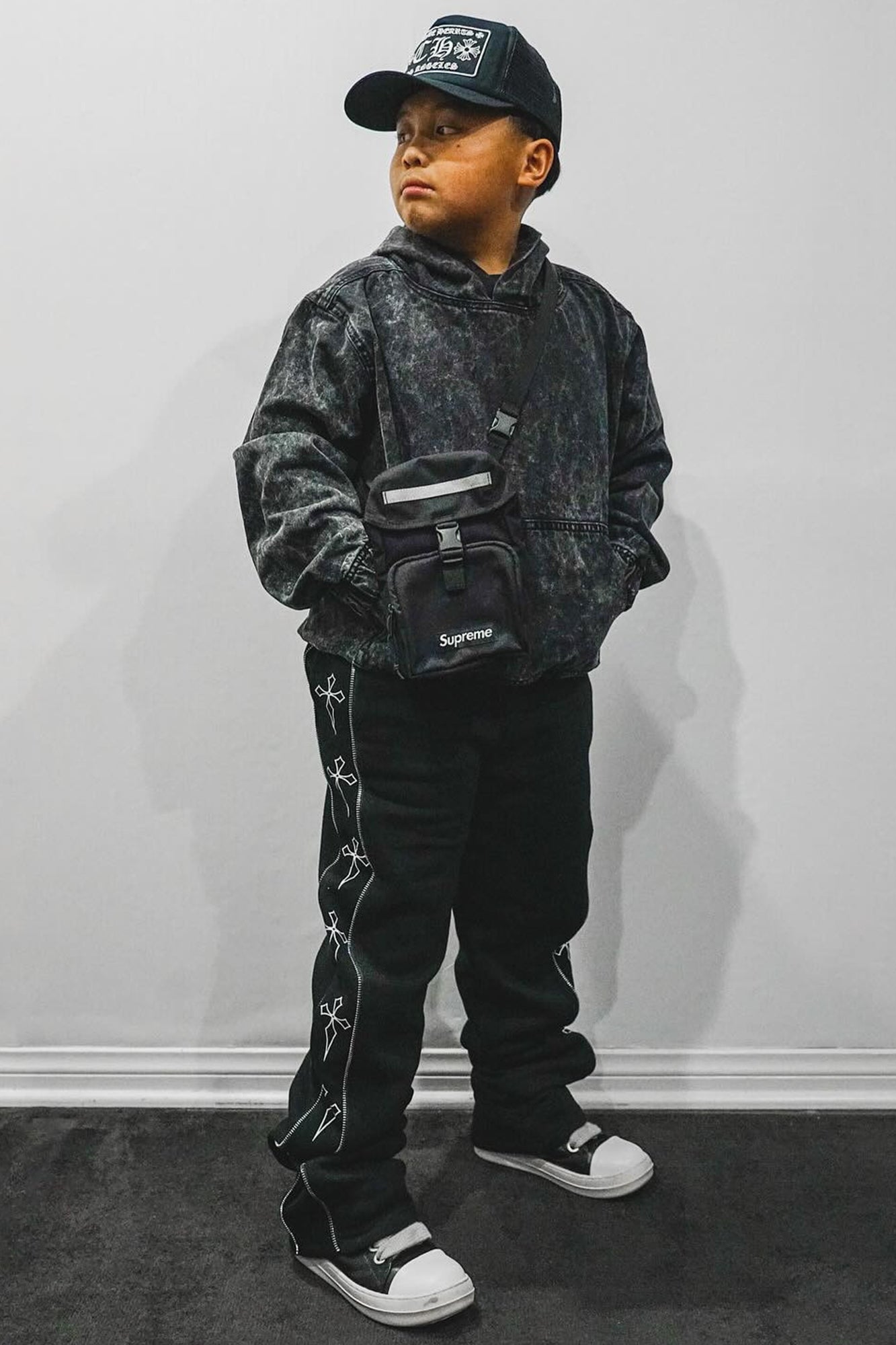 Mini Tyson Cross Sweatpants - Black