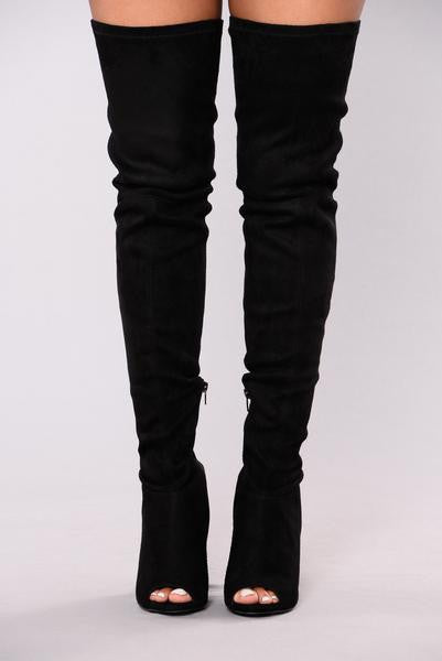 Carmella OTK Boot - Black