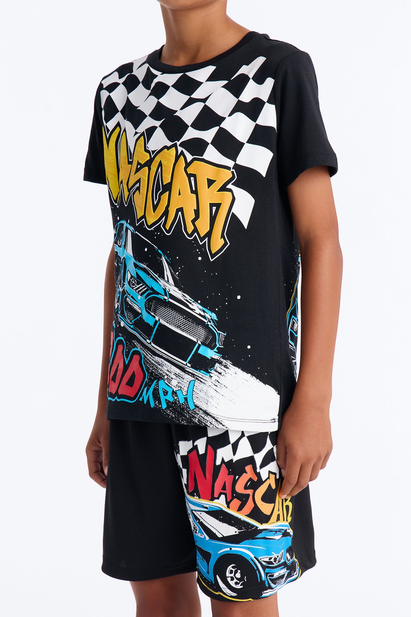 Mini Nascar 200 MPH Short Set - Black