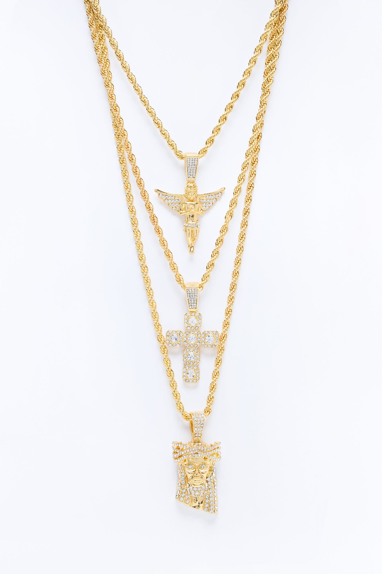 Angels Landing Necklace Set - Gold