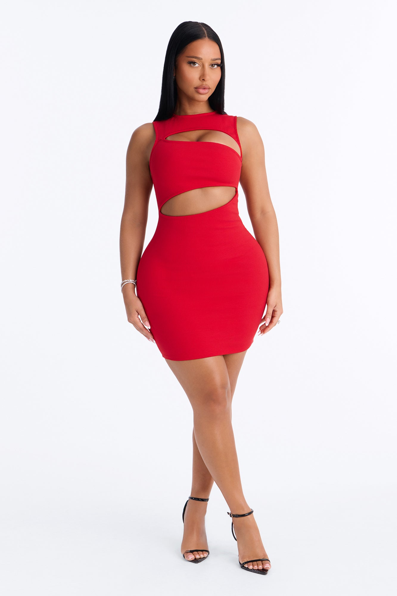 Acacia Snatched Micro Mini Dress - Red