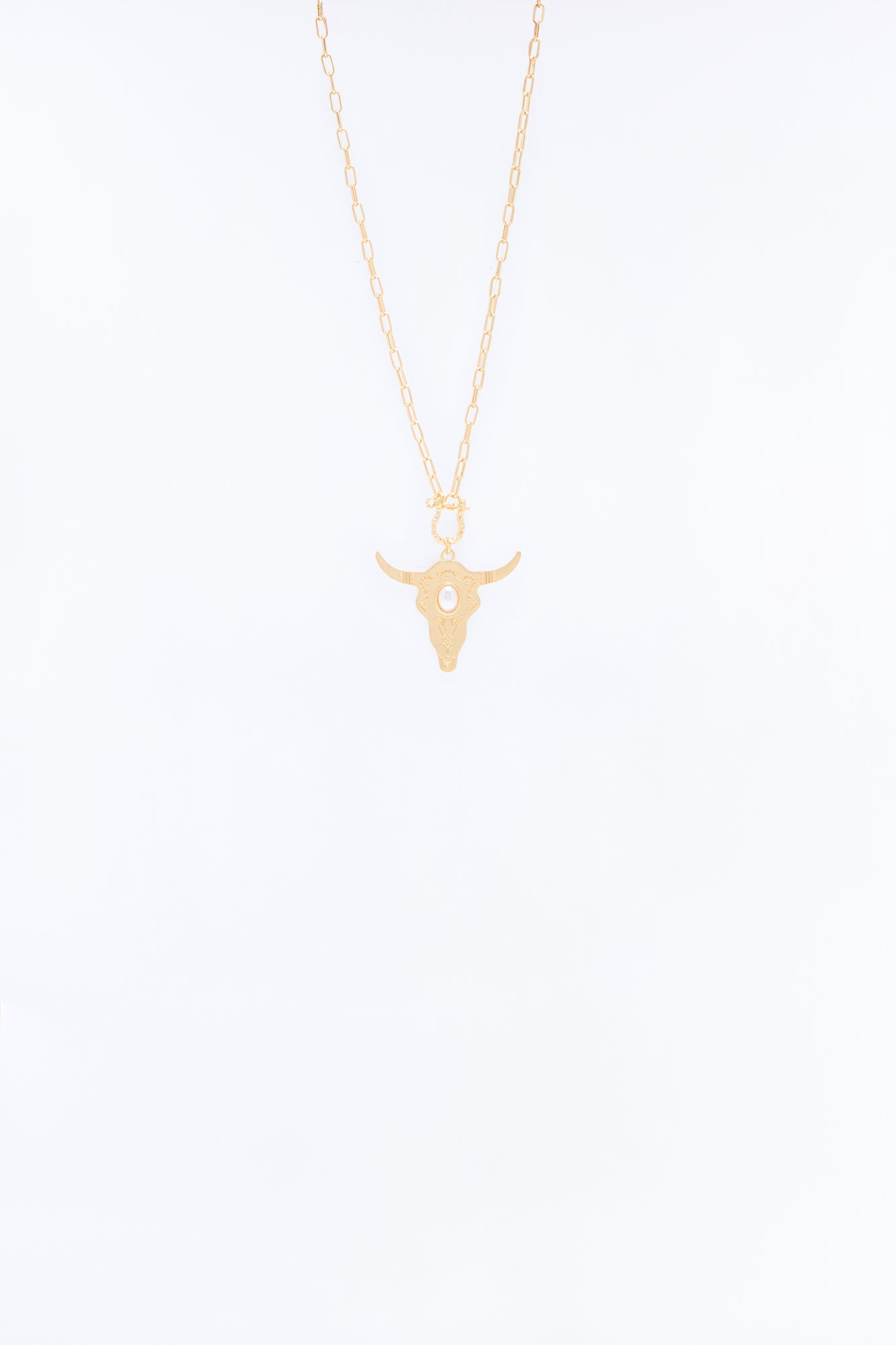 Power Bull Necklace - Gold