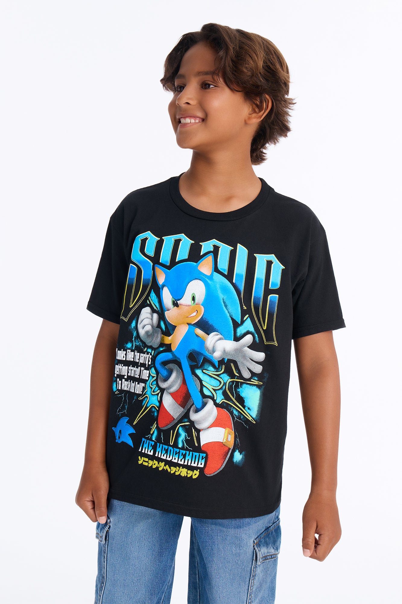 Mini Sonic Rock And Roll Short Sleeve Tee - Black