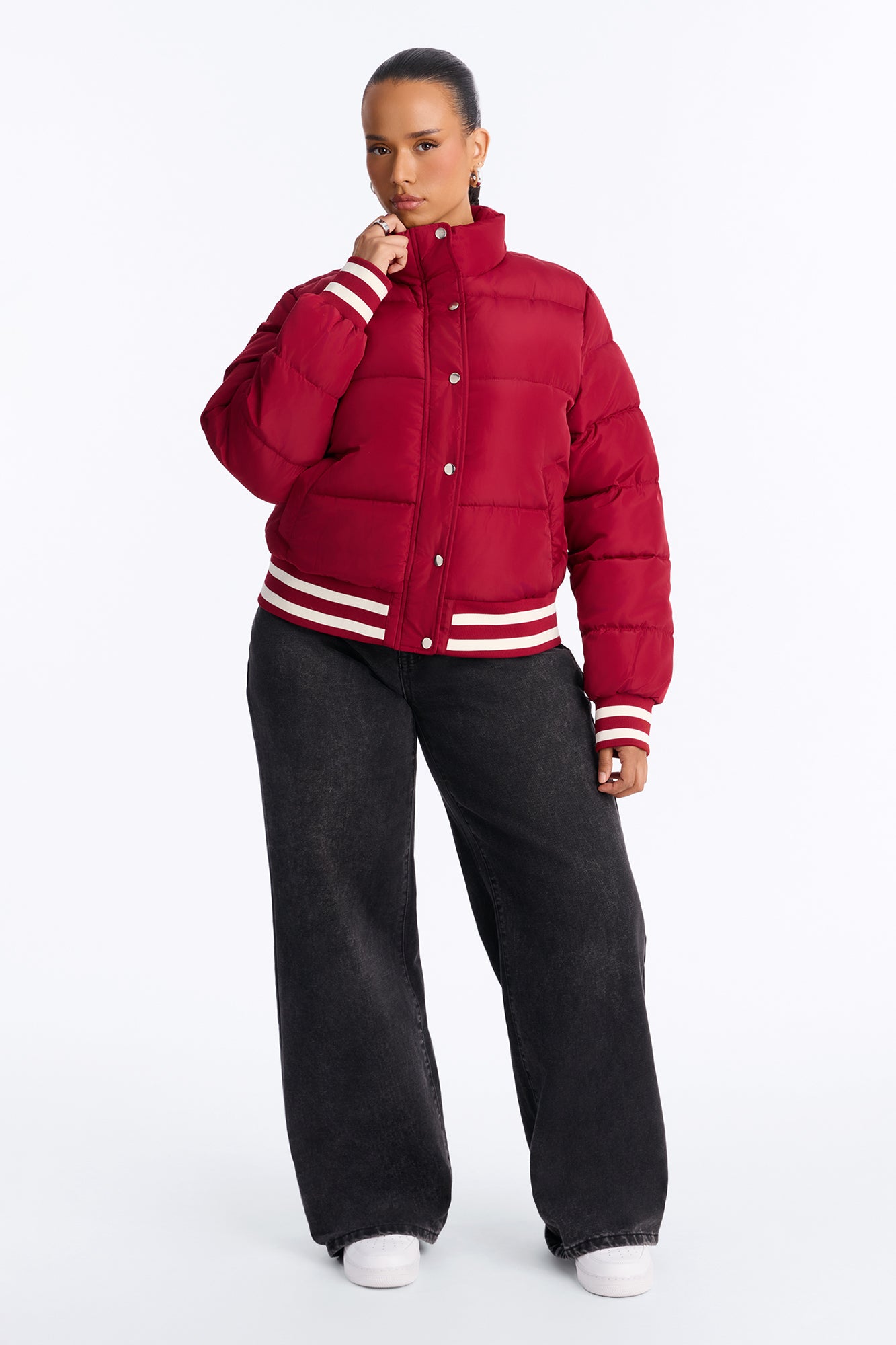 Mrs. Jackson Puffer Jacket - Red