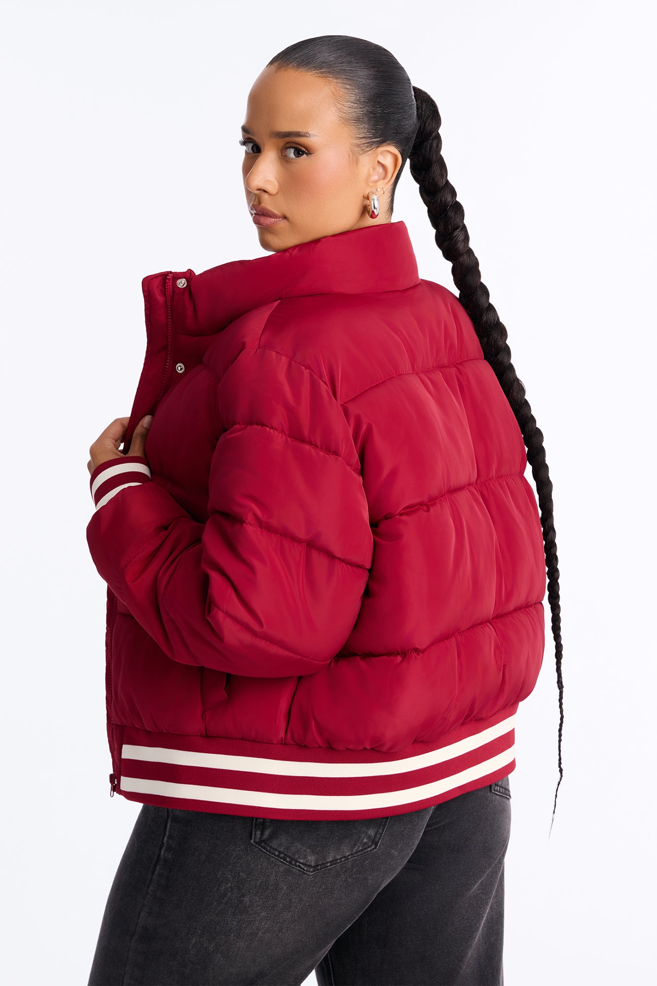 Mrs. Jackson Puffer Jacket - Red