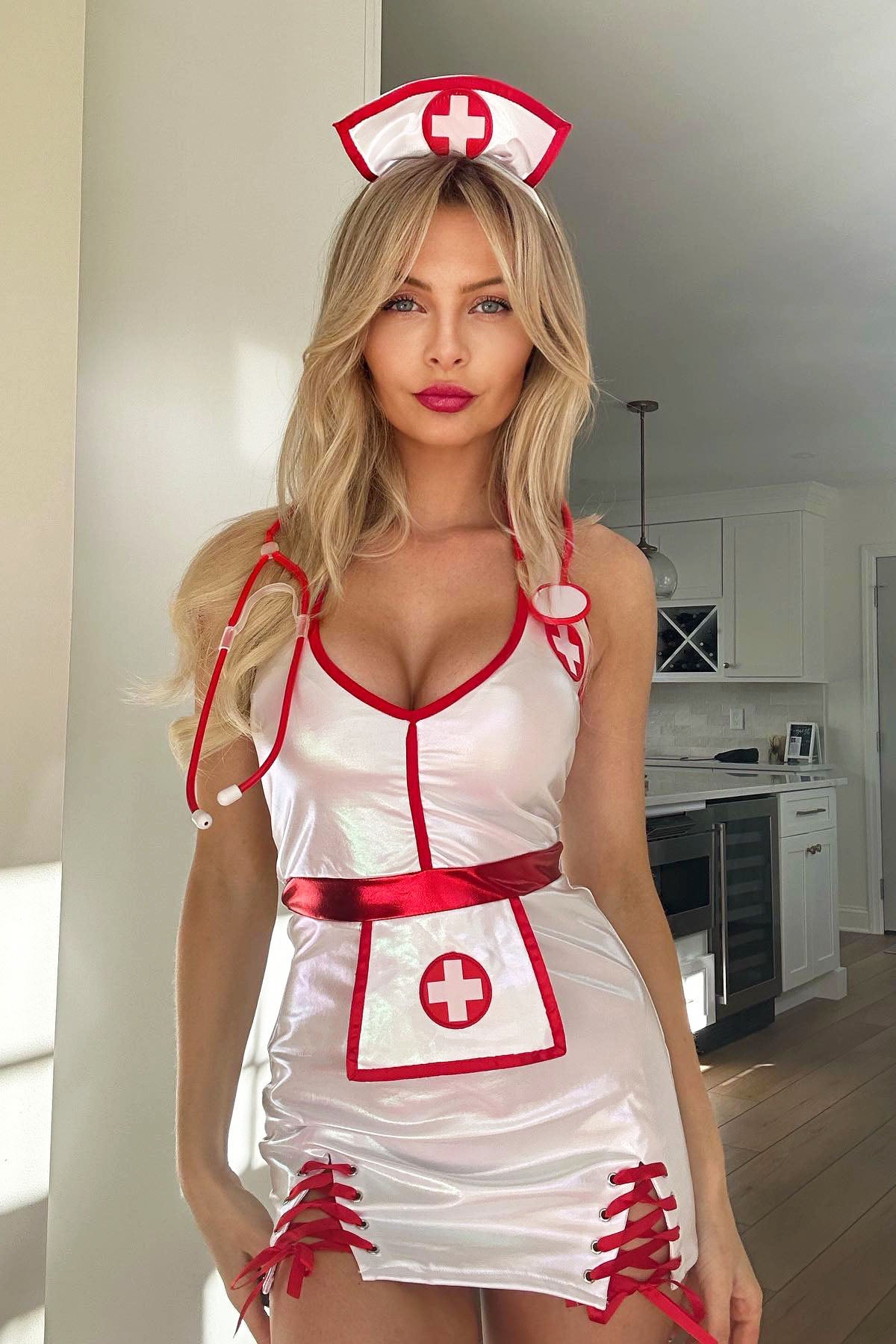 Naughty Surgeon 3 Piece Costume Set - White