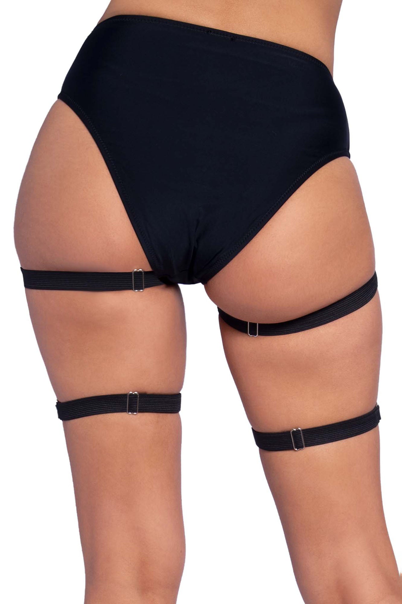 Night Queen Leg Harness Set - Black